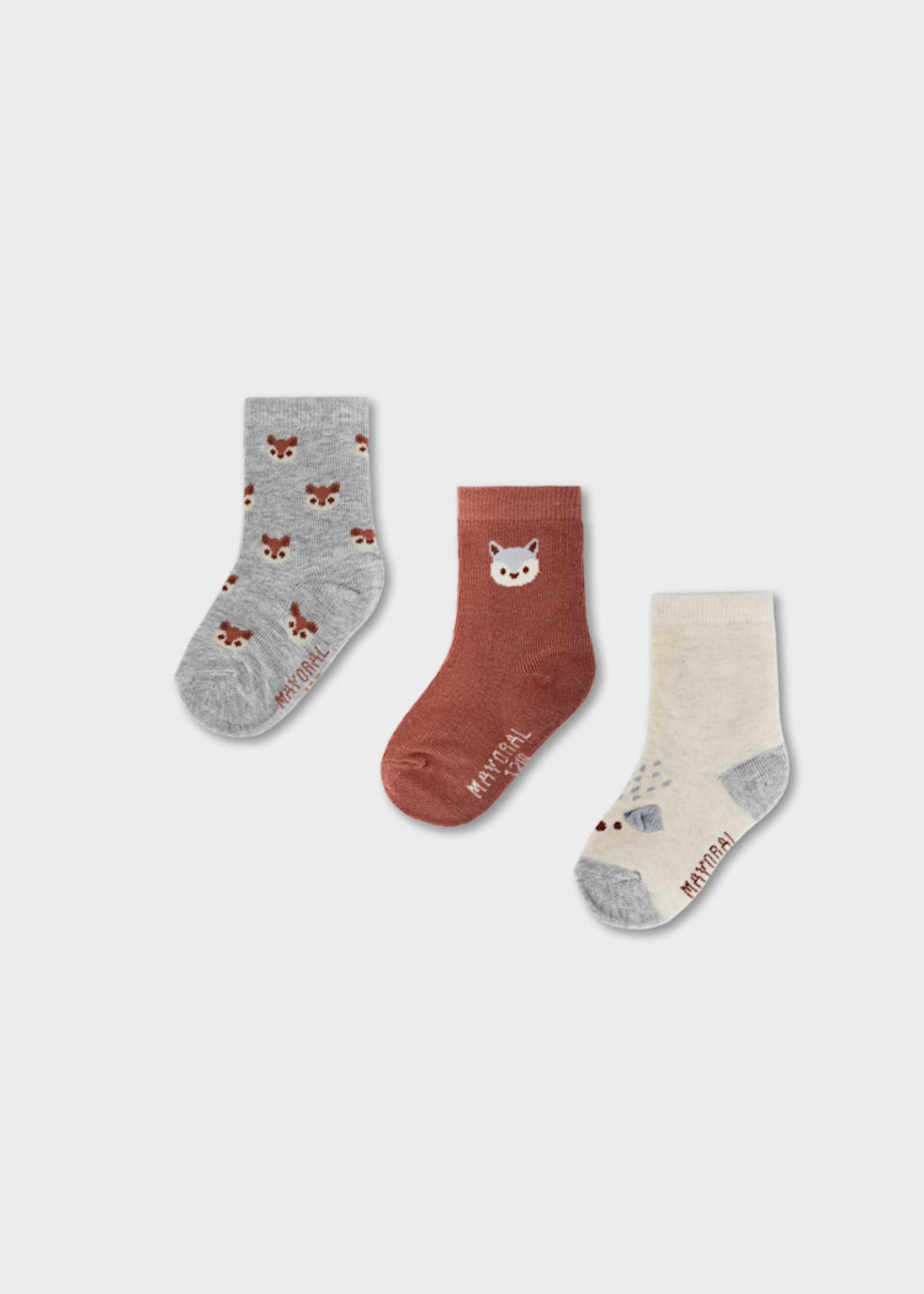 Baby 3-Pack Animal Socks