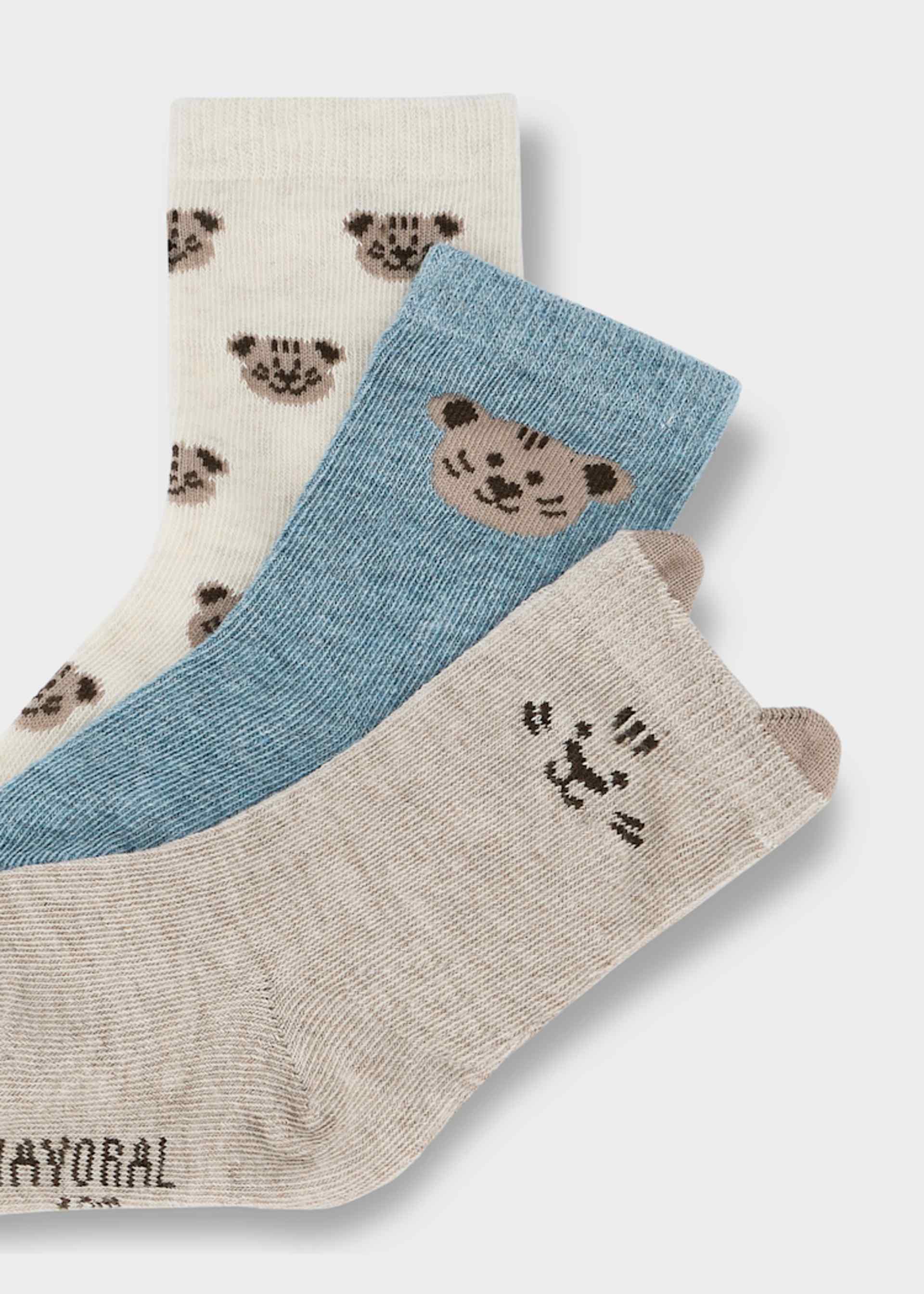 Set of 3 baby animal socks Set of 3 baby animal socks