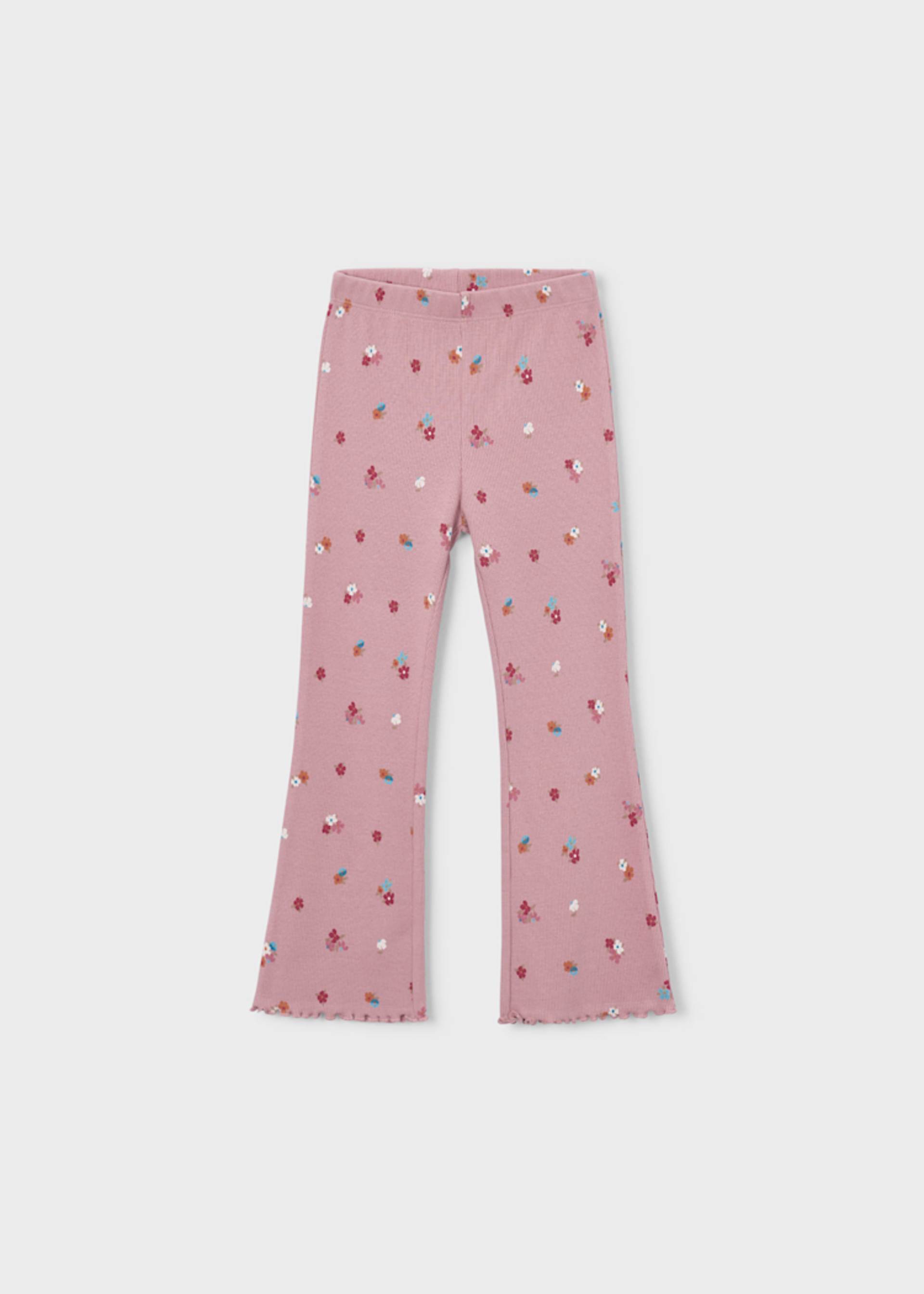 Leggings évasé côtelé fille