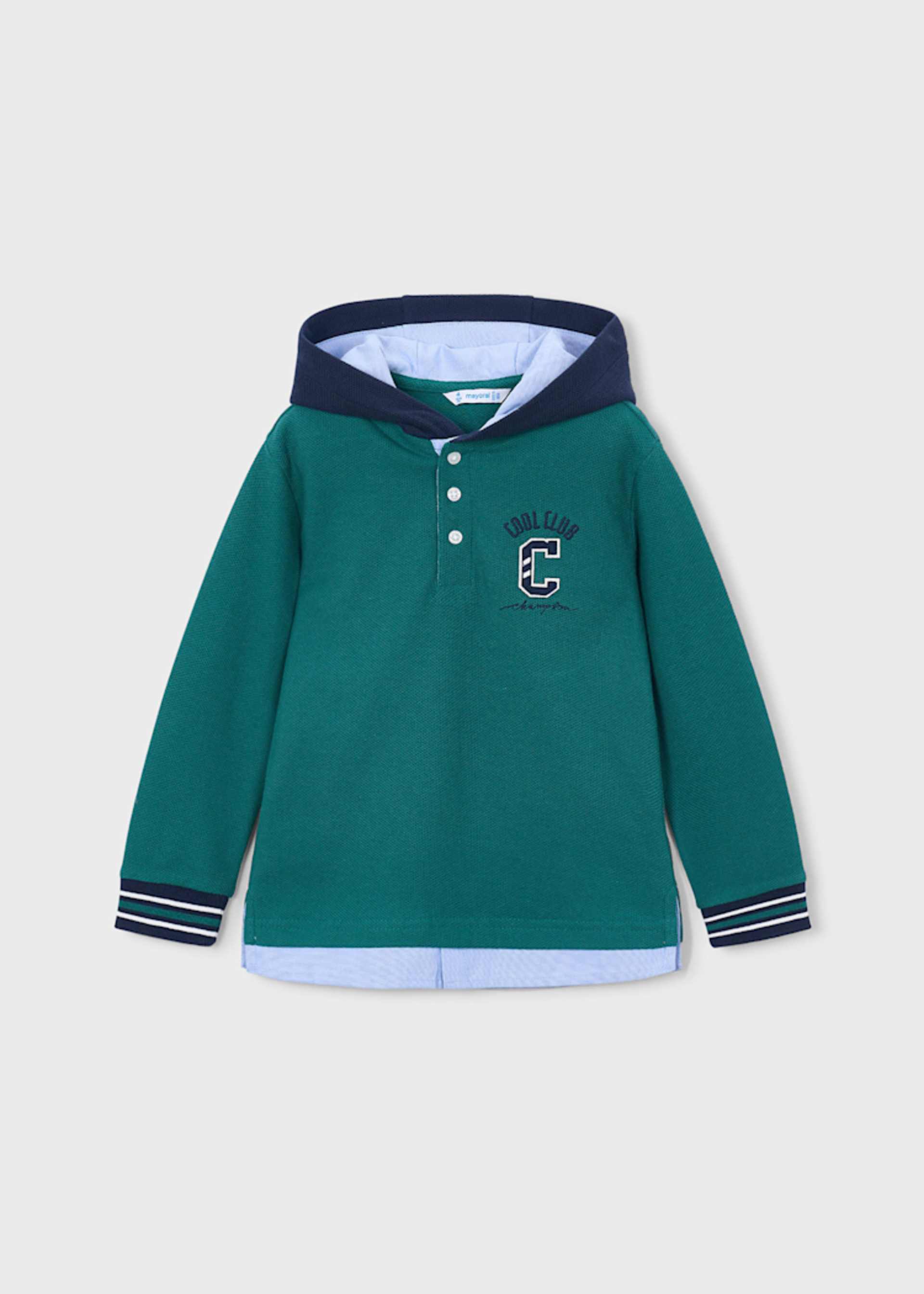 Polo à capuche garçon