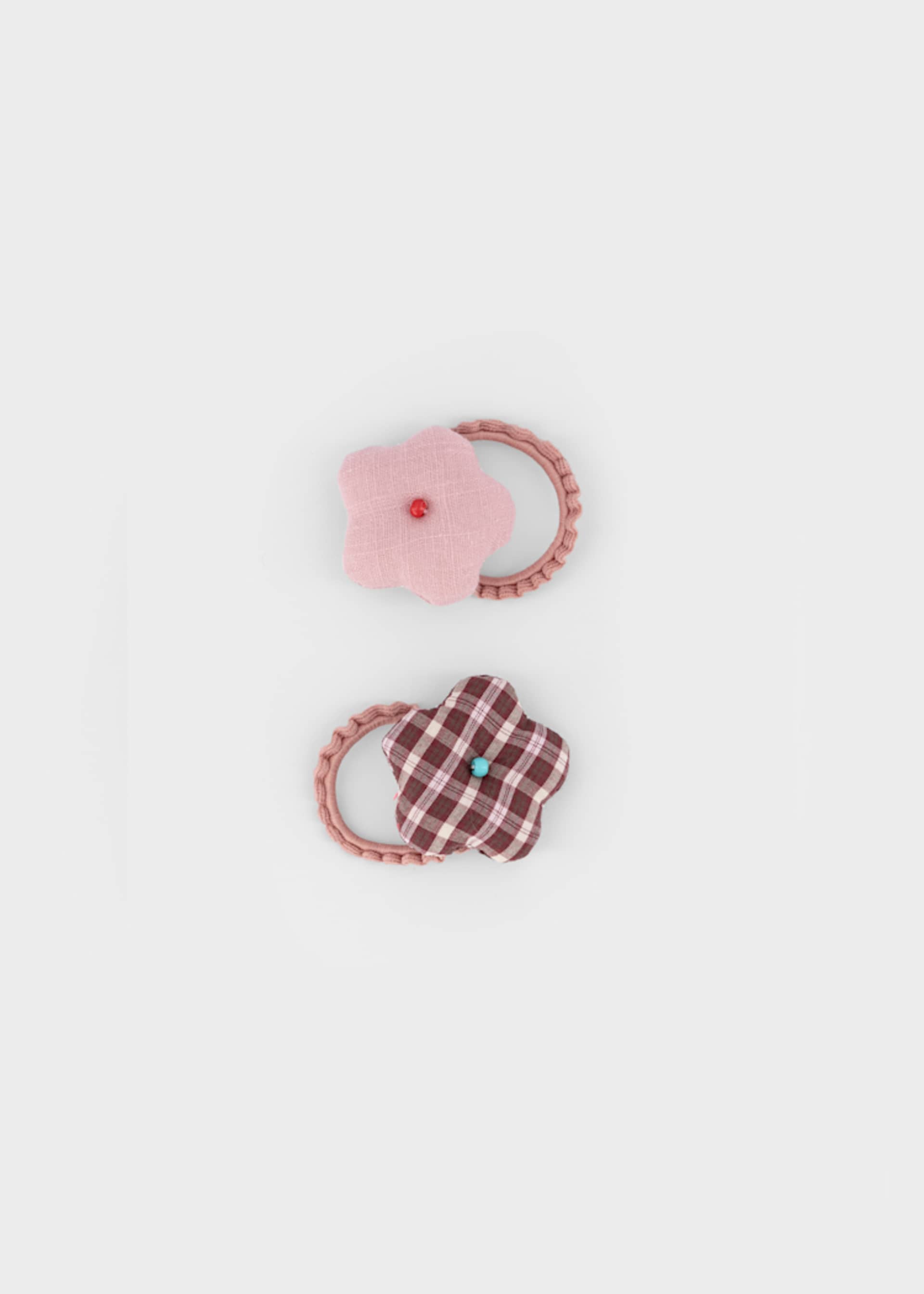 Girl pack of 2 flower hair ties