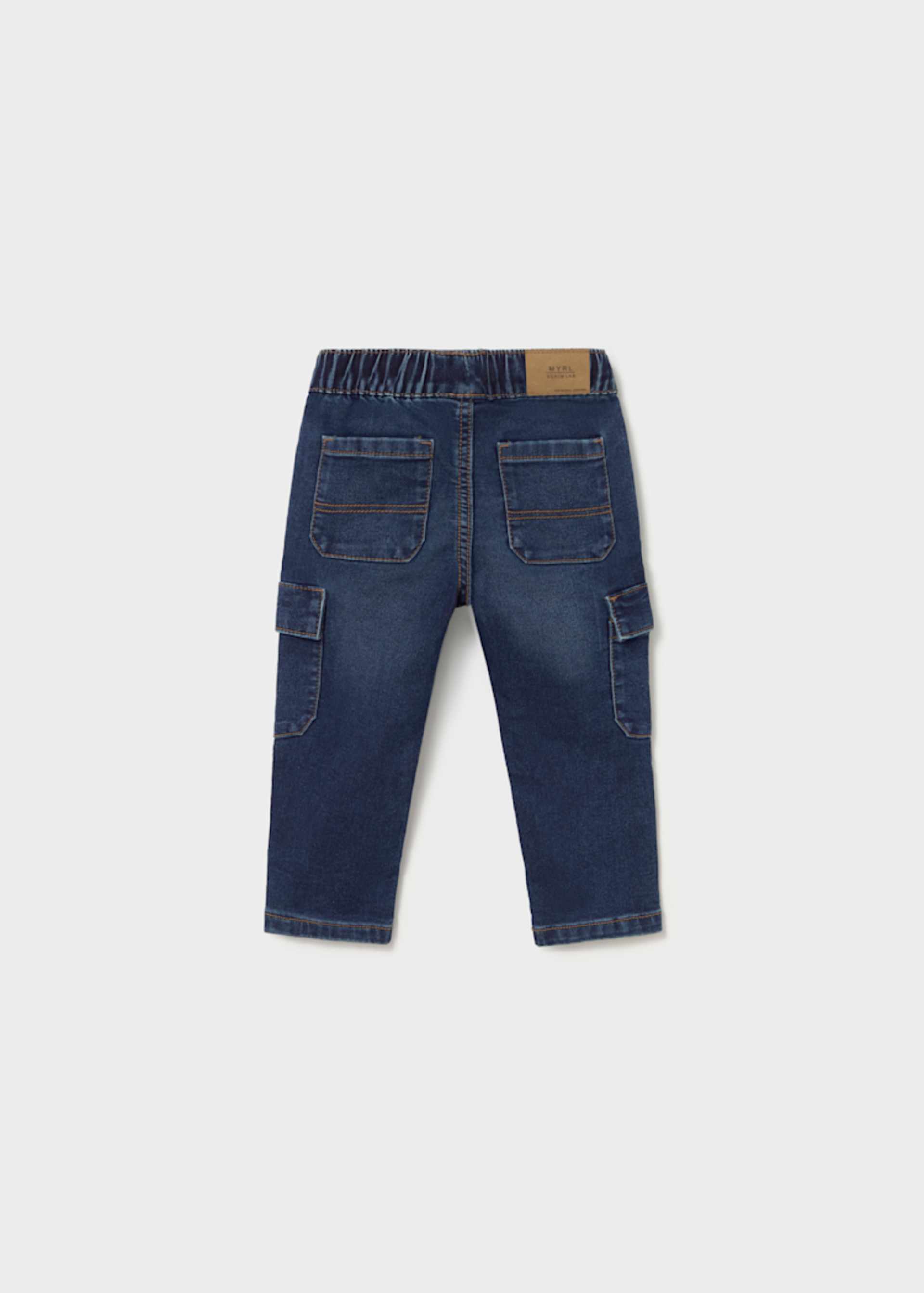 Pantalon cargo en denim bébé