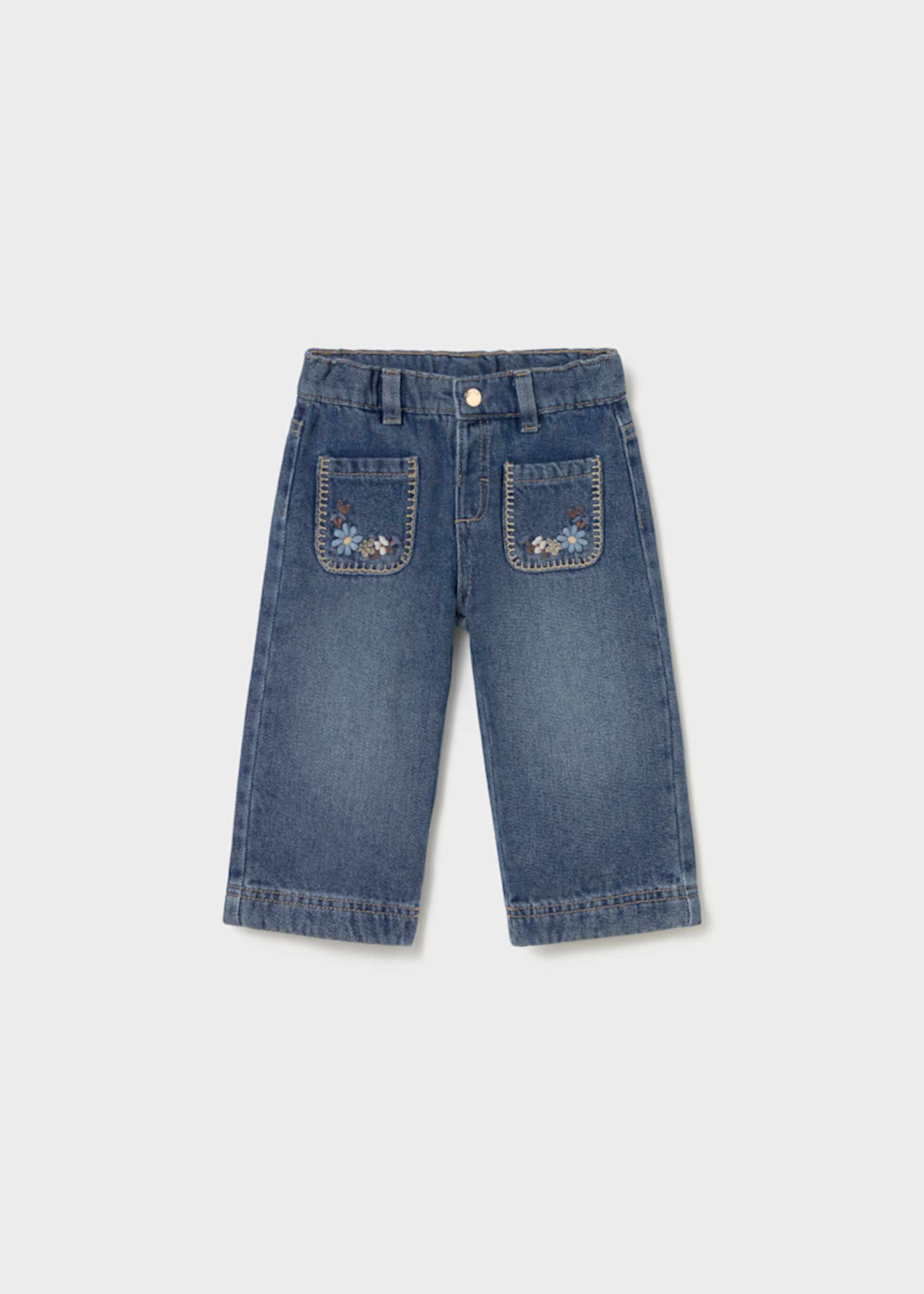 Pantalon à poches en denim bébé