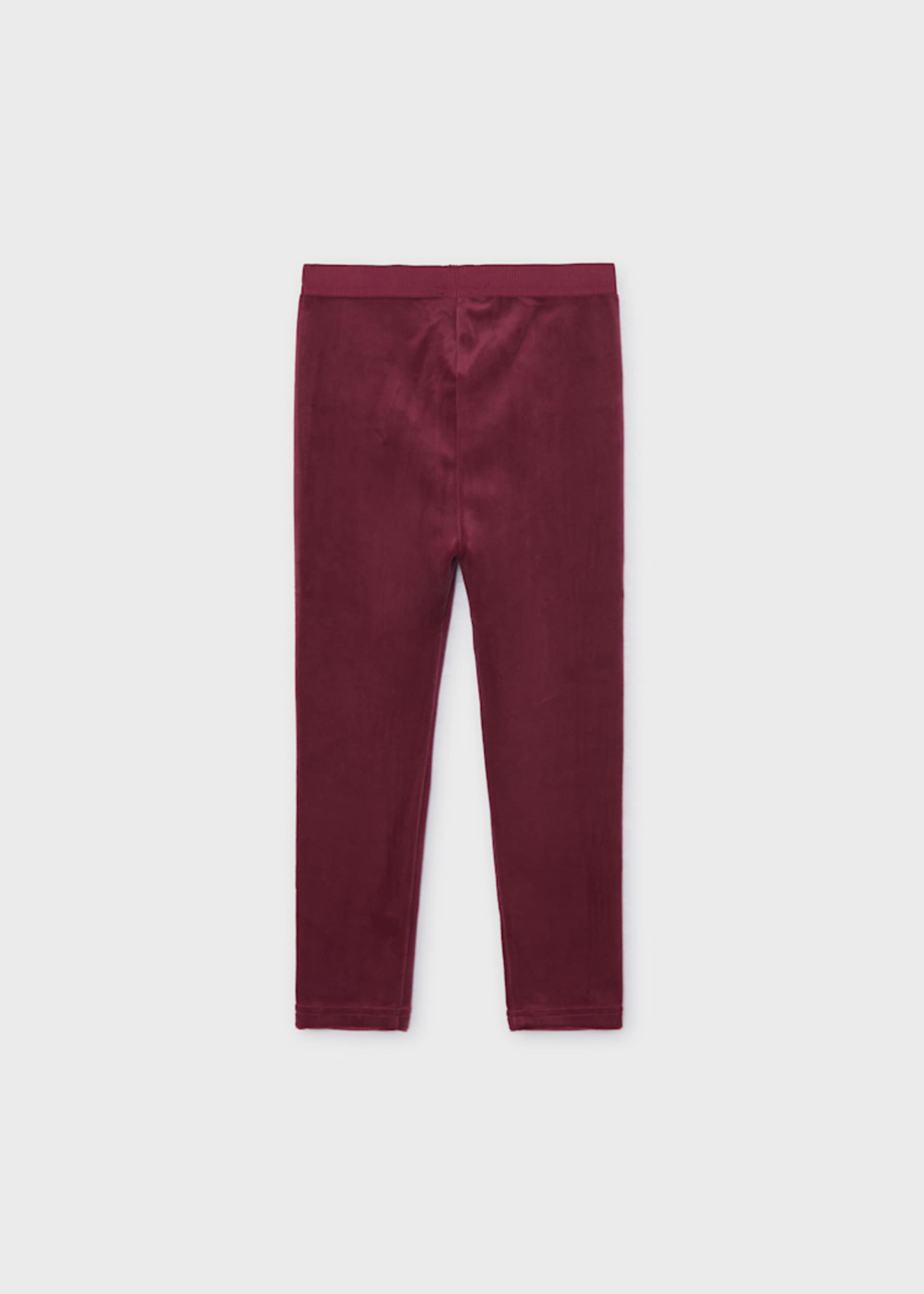 Basic velvet leggings for girls