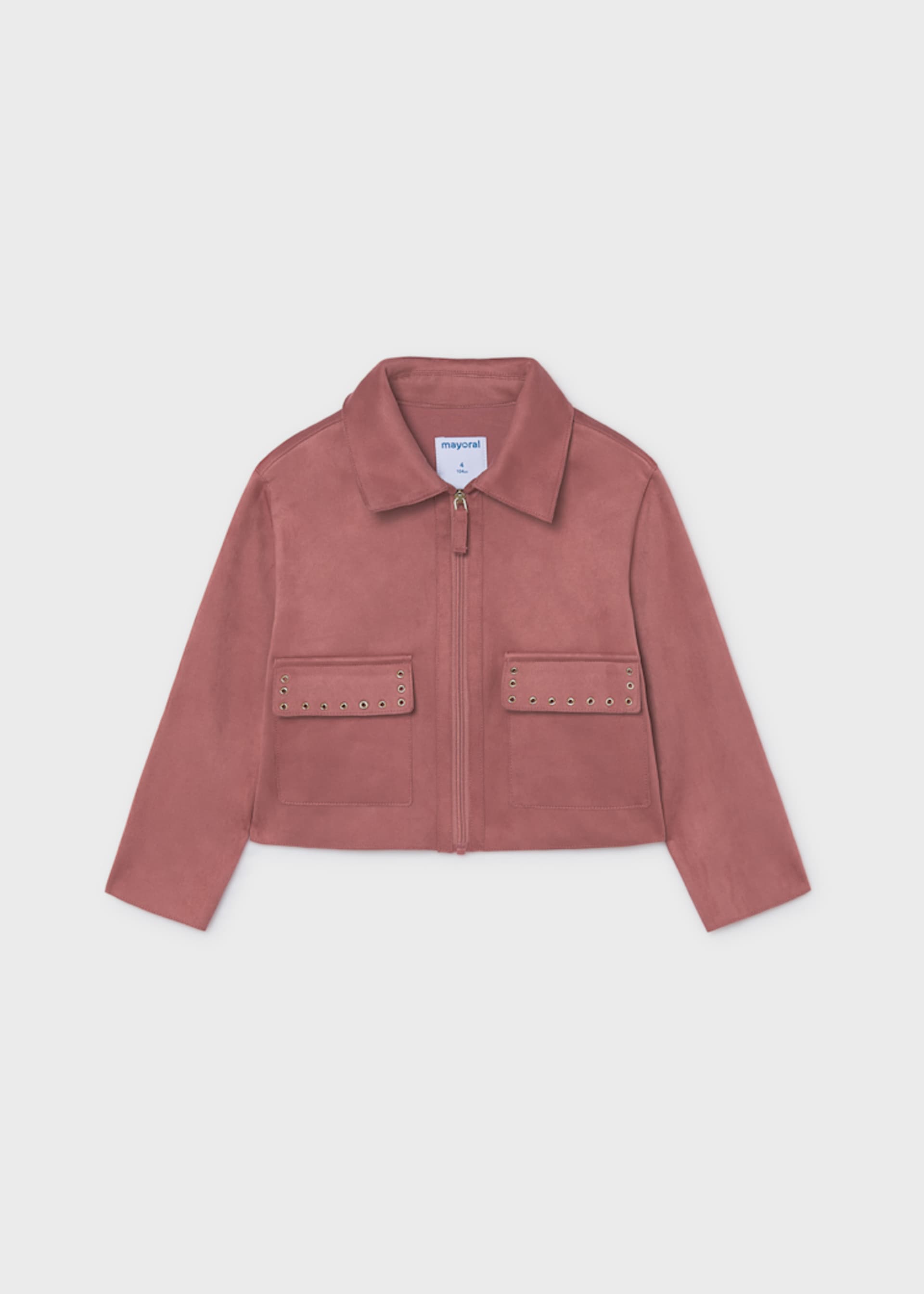 Veste effet daim fille