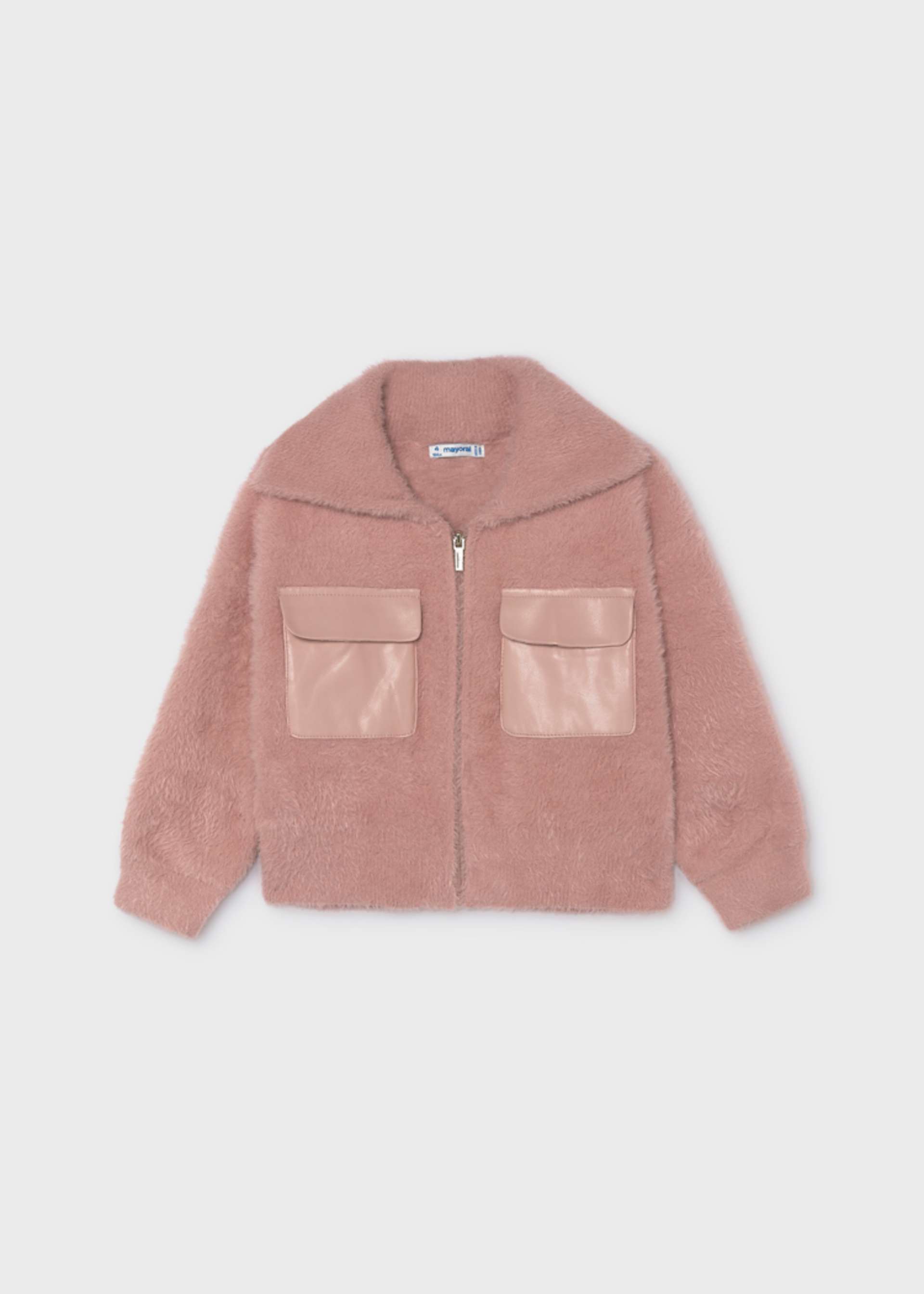 Sudadera cremallera tricot niña