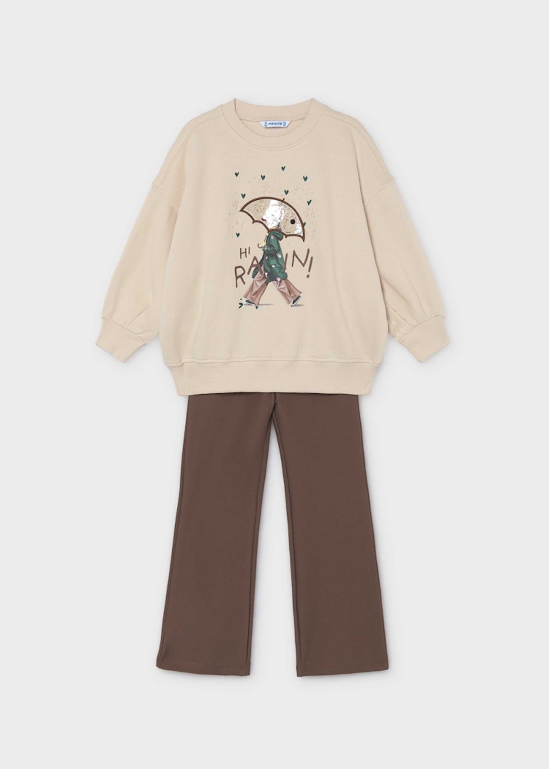 Girl Flare Leggings and Sweatshirt Set Girl Flare Leggings and Sweatshirt Set