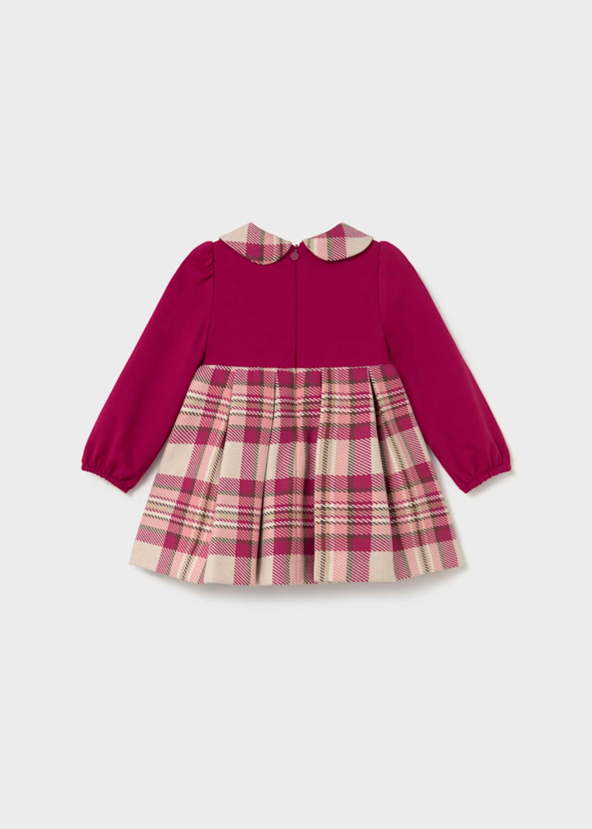 Vestido combinado cuadros bebé