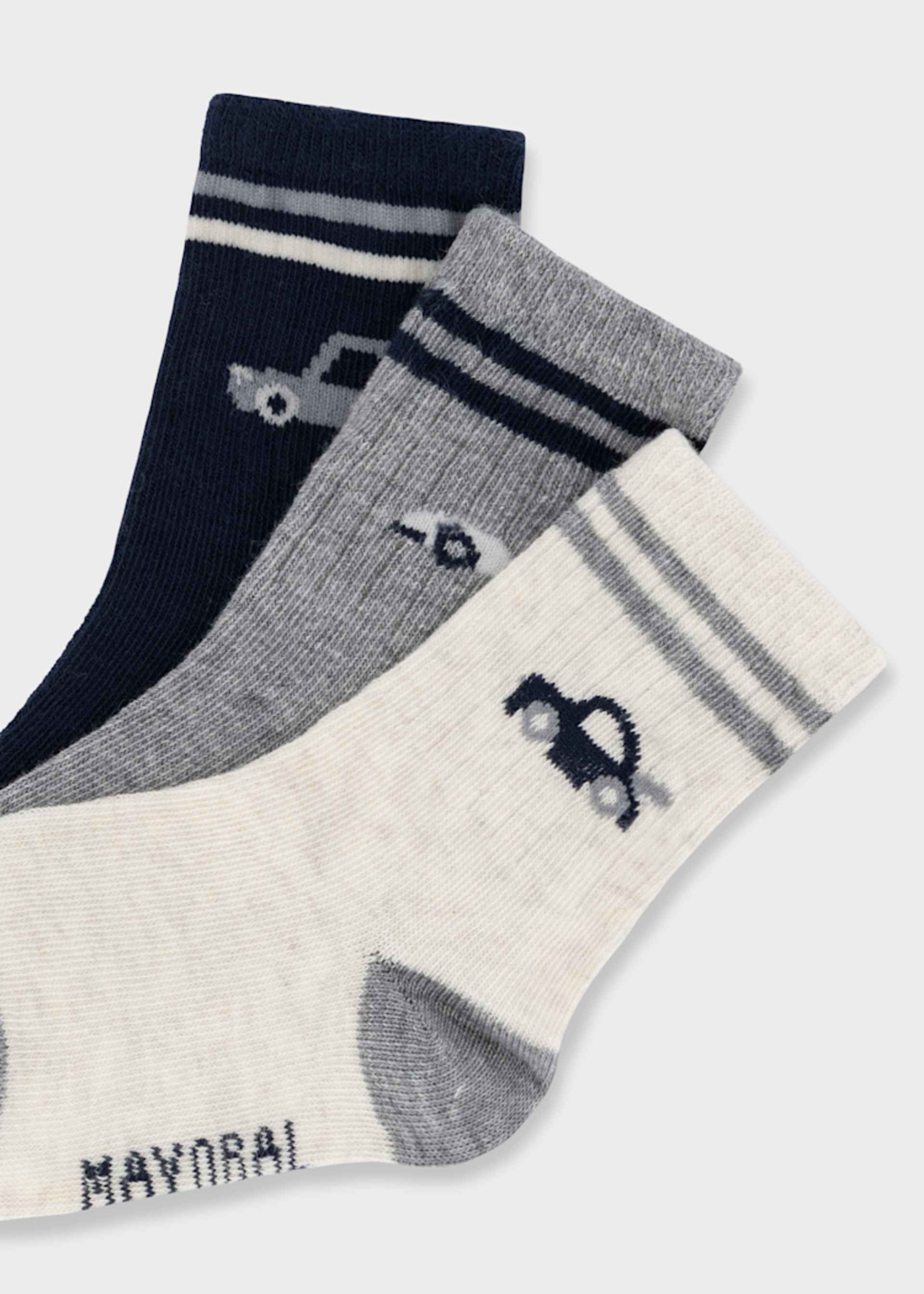 Set of 3 striped baby socks Set of 3 striped baby socks