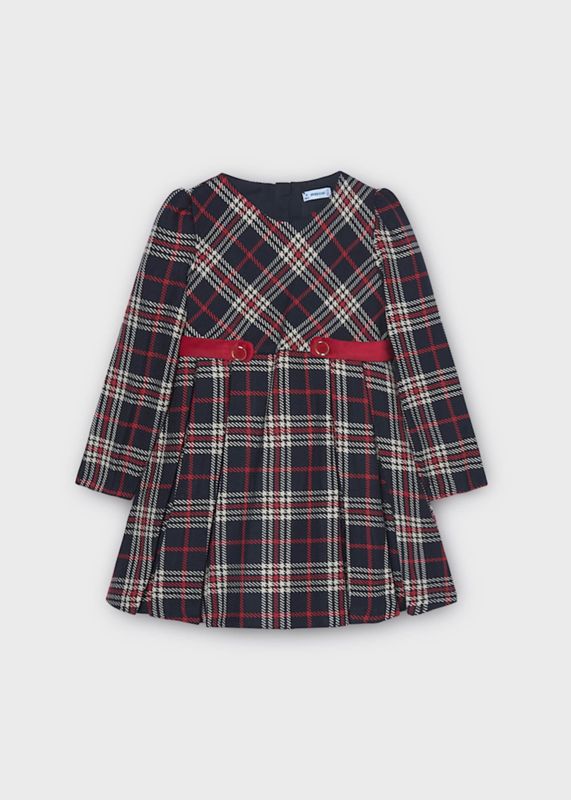Girls' checked dress
