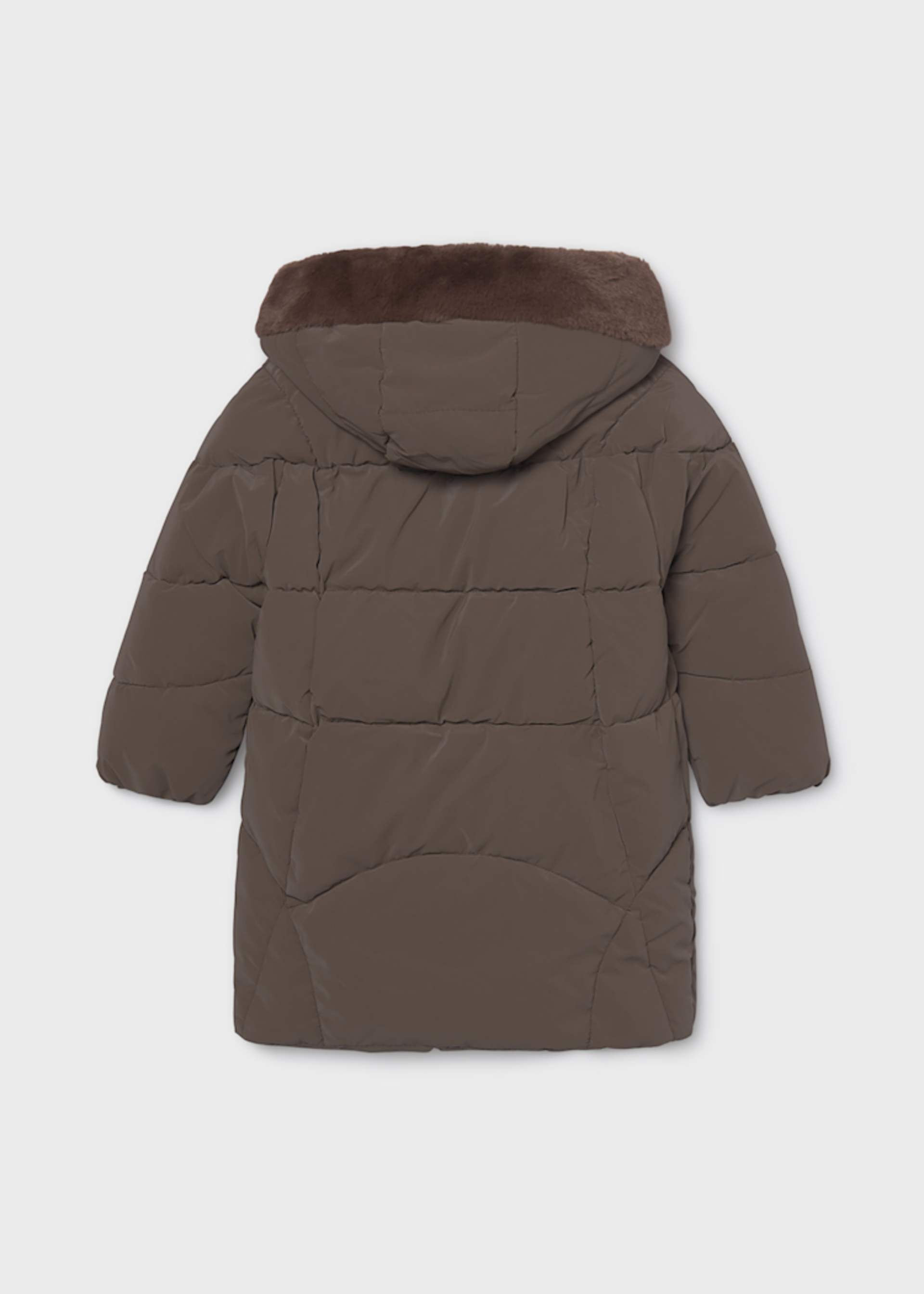 Long quilted coat for girls