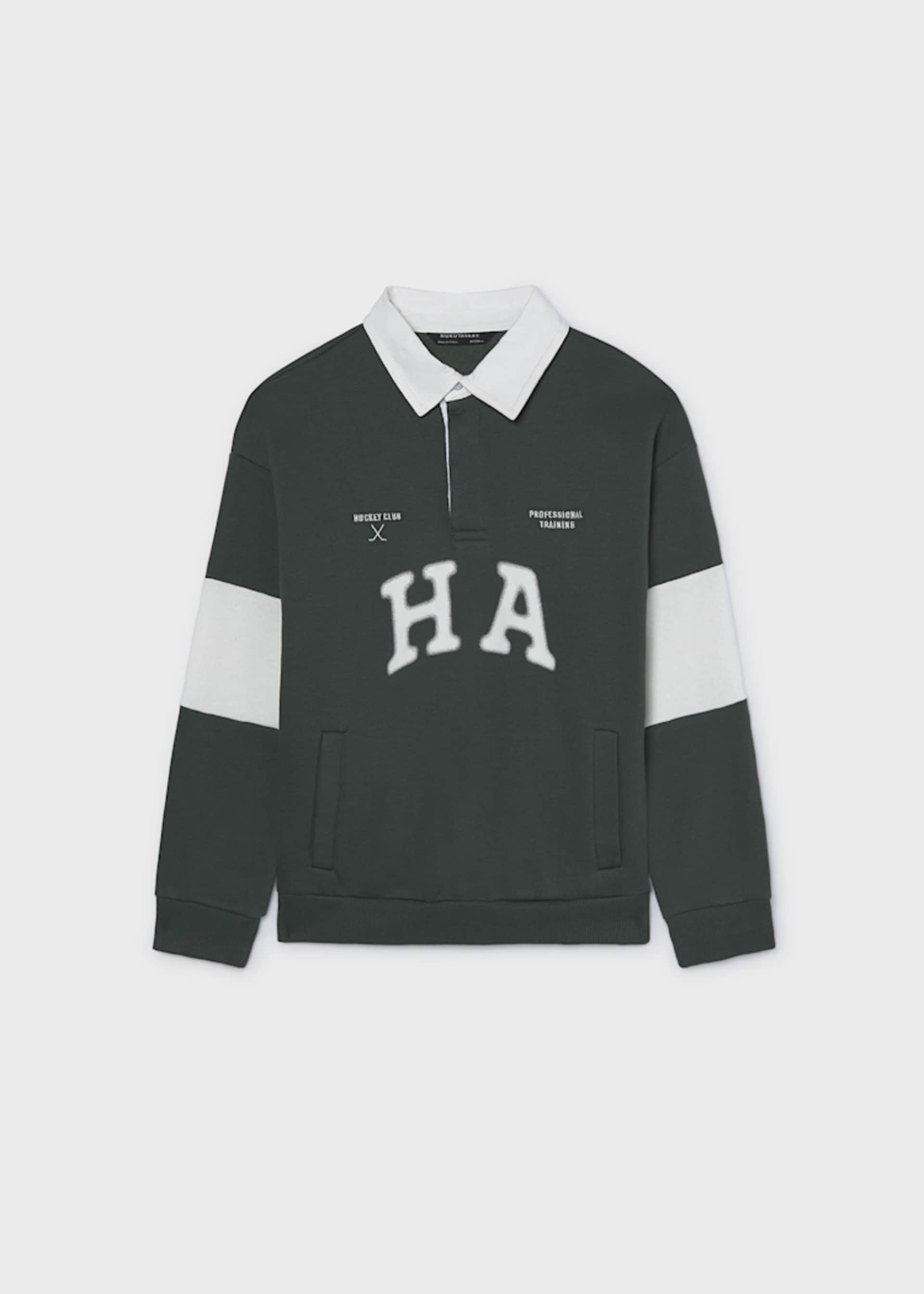 Sweatshirt Polokragen bestickt Teenager Jungen Sweatshirt Polokragen bestickt Teenager Jungen