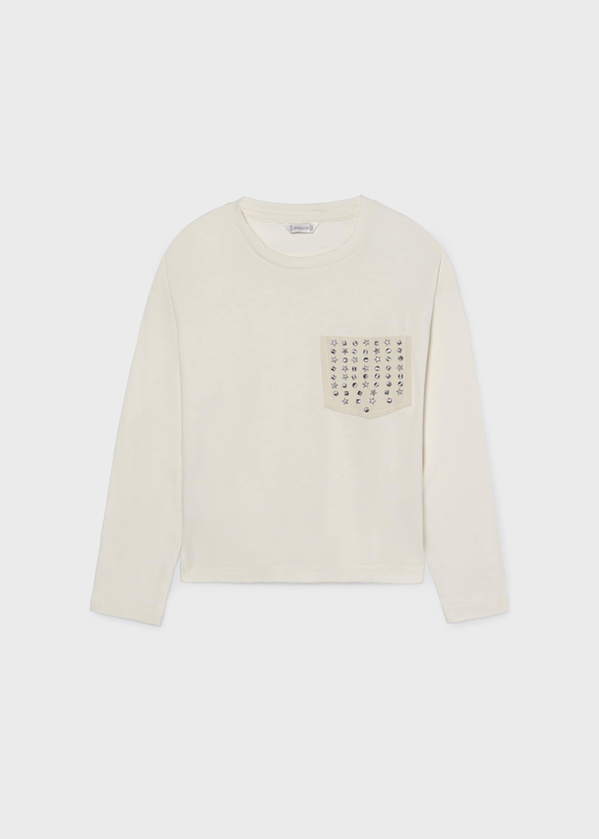 Girl Studded Pocket T-Shirt
