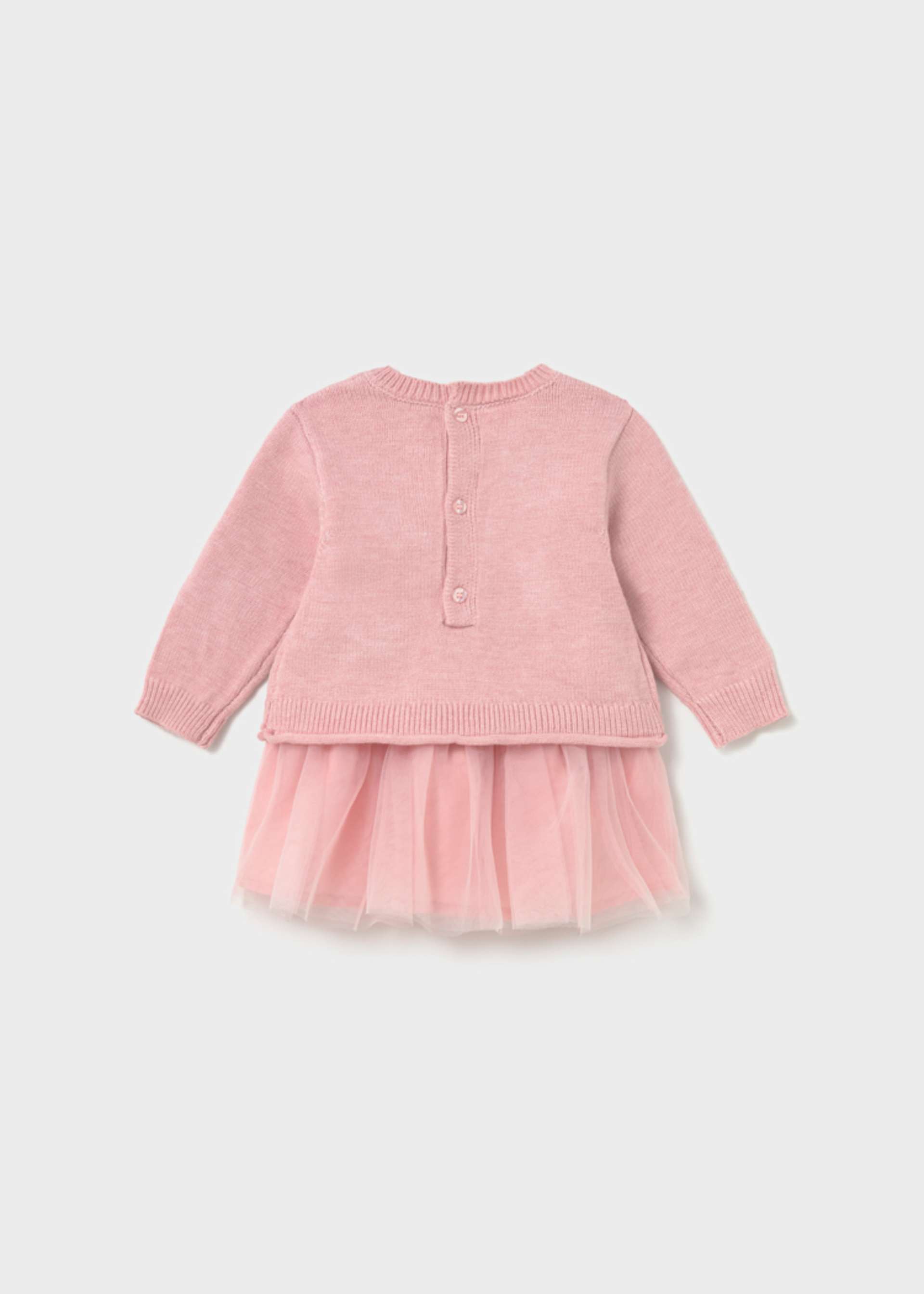 Robe en tricot fleurs nouveau-né
