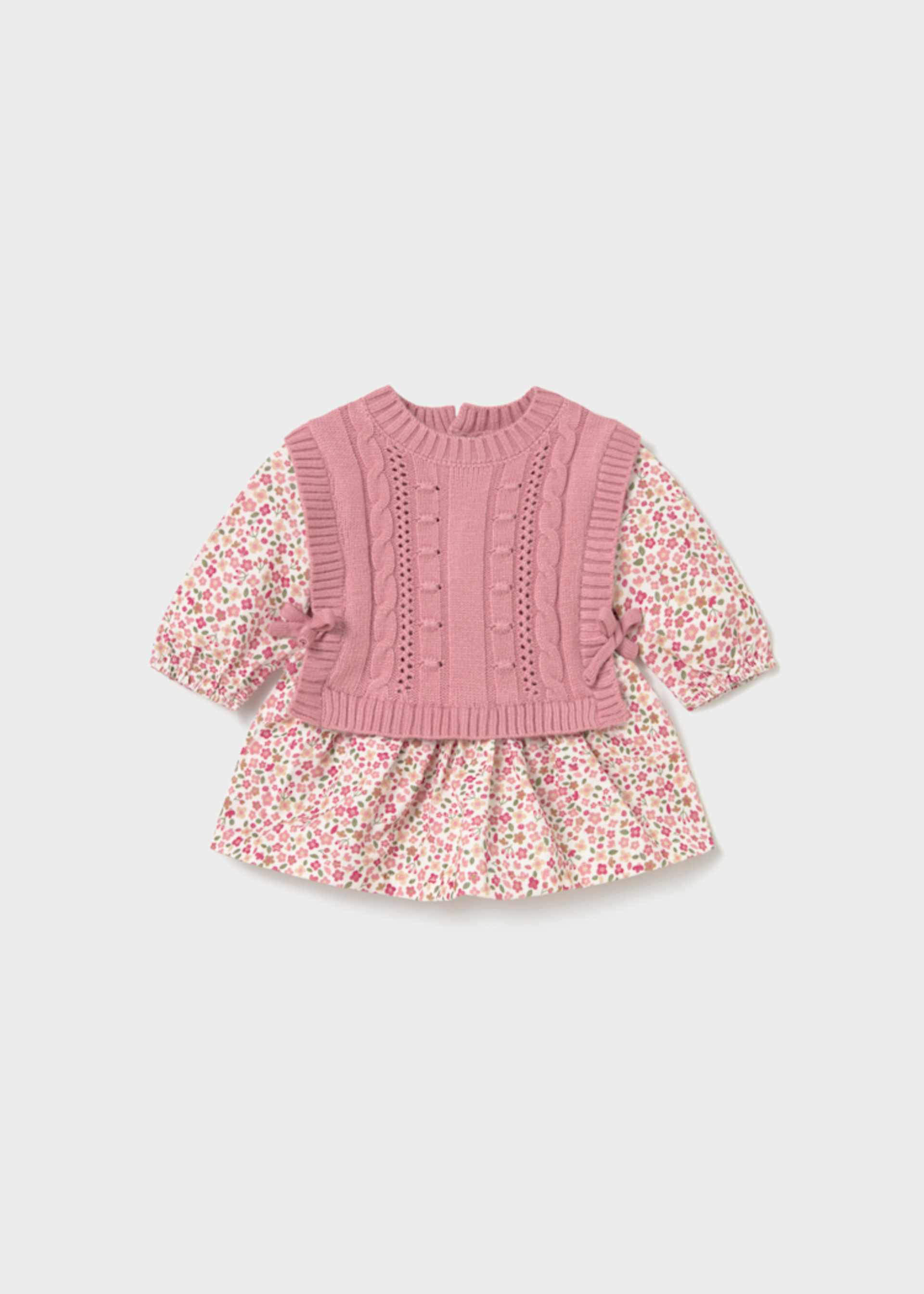 Kleid gemustert mit Weste Neugeborene Mädchen