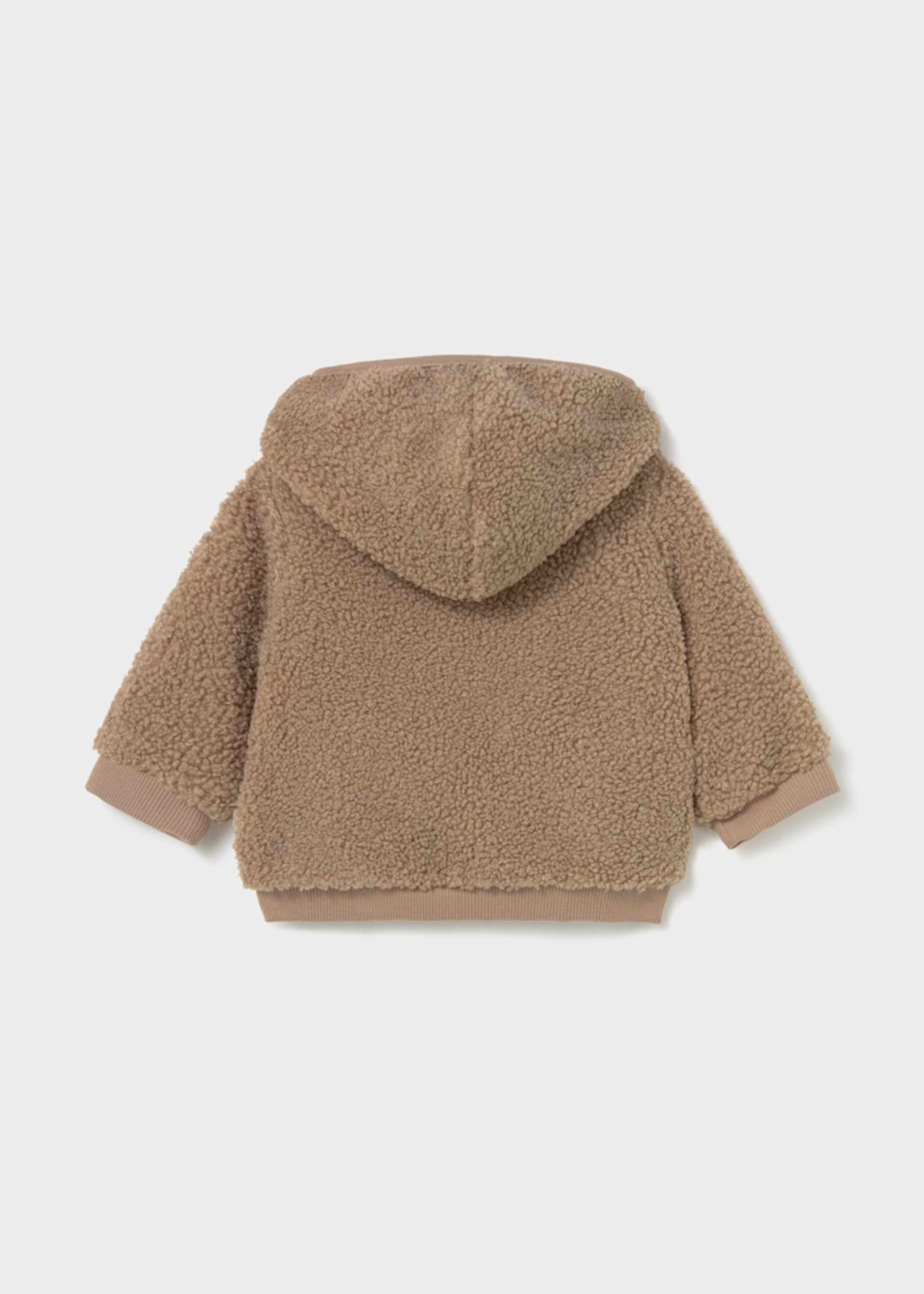 Plüsch-Sweatjacke Neugeborene Jungen