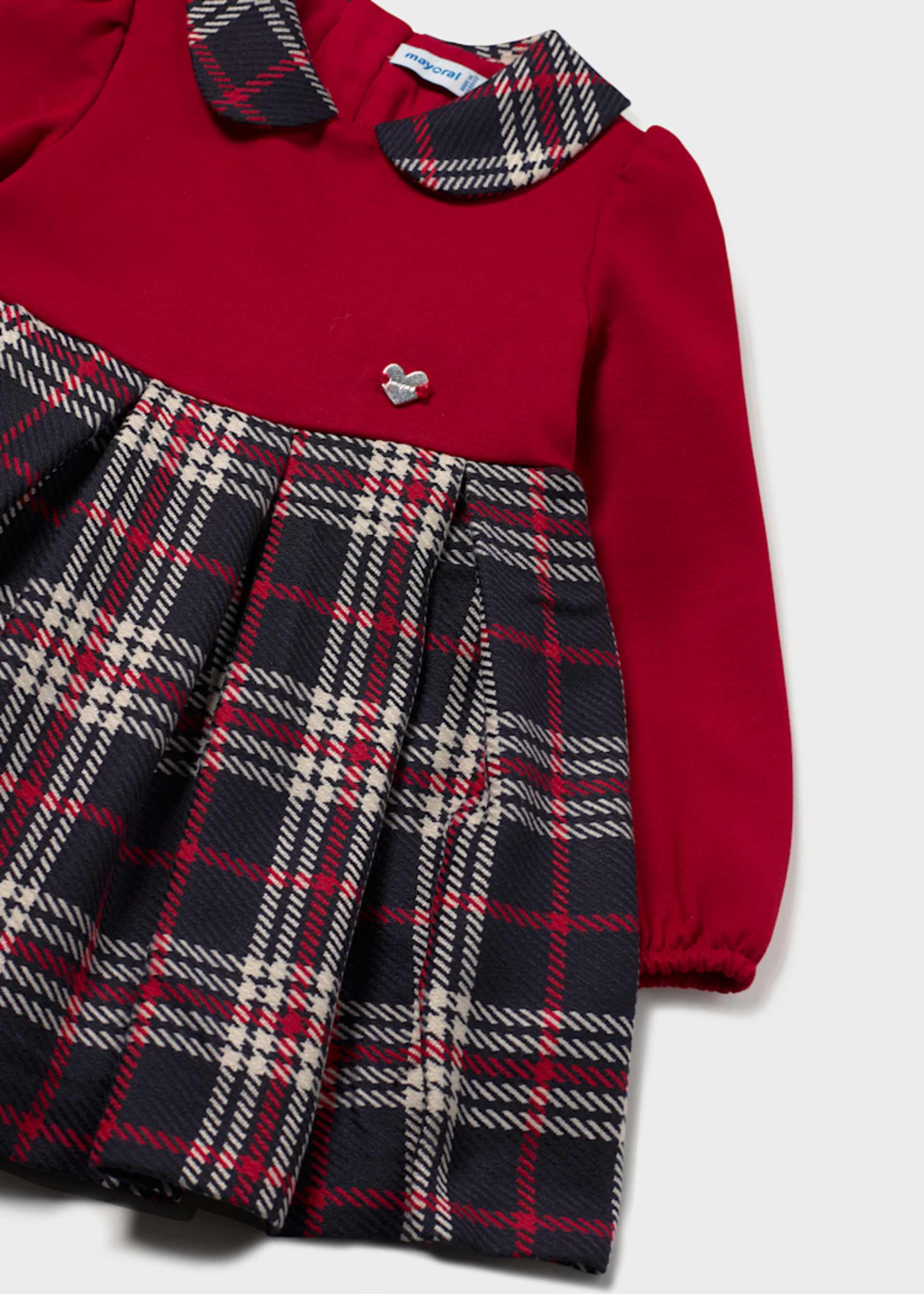 Robe combinée à carreaux bébé