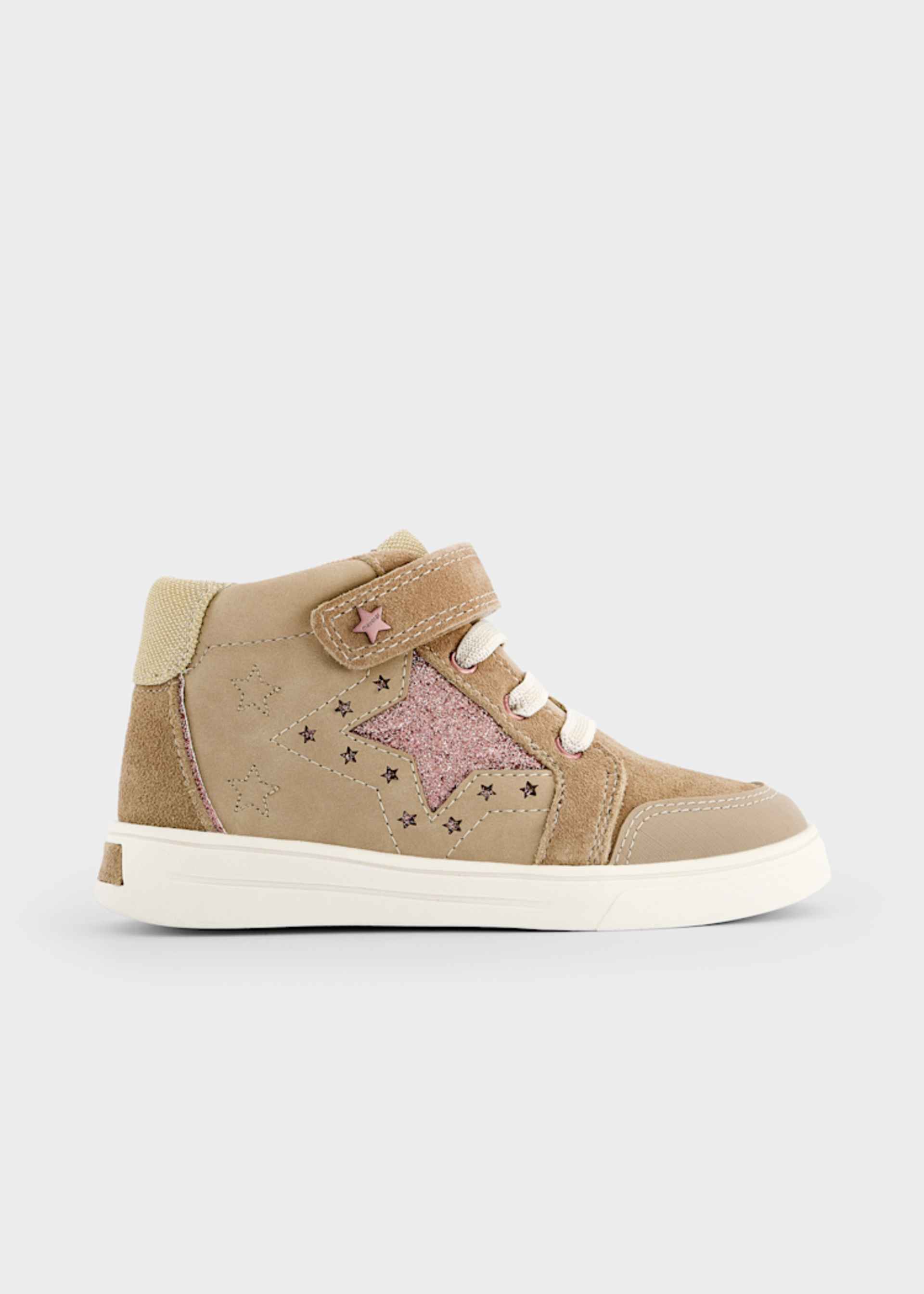 Girls' star-print trainers