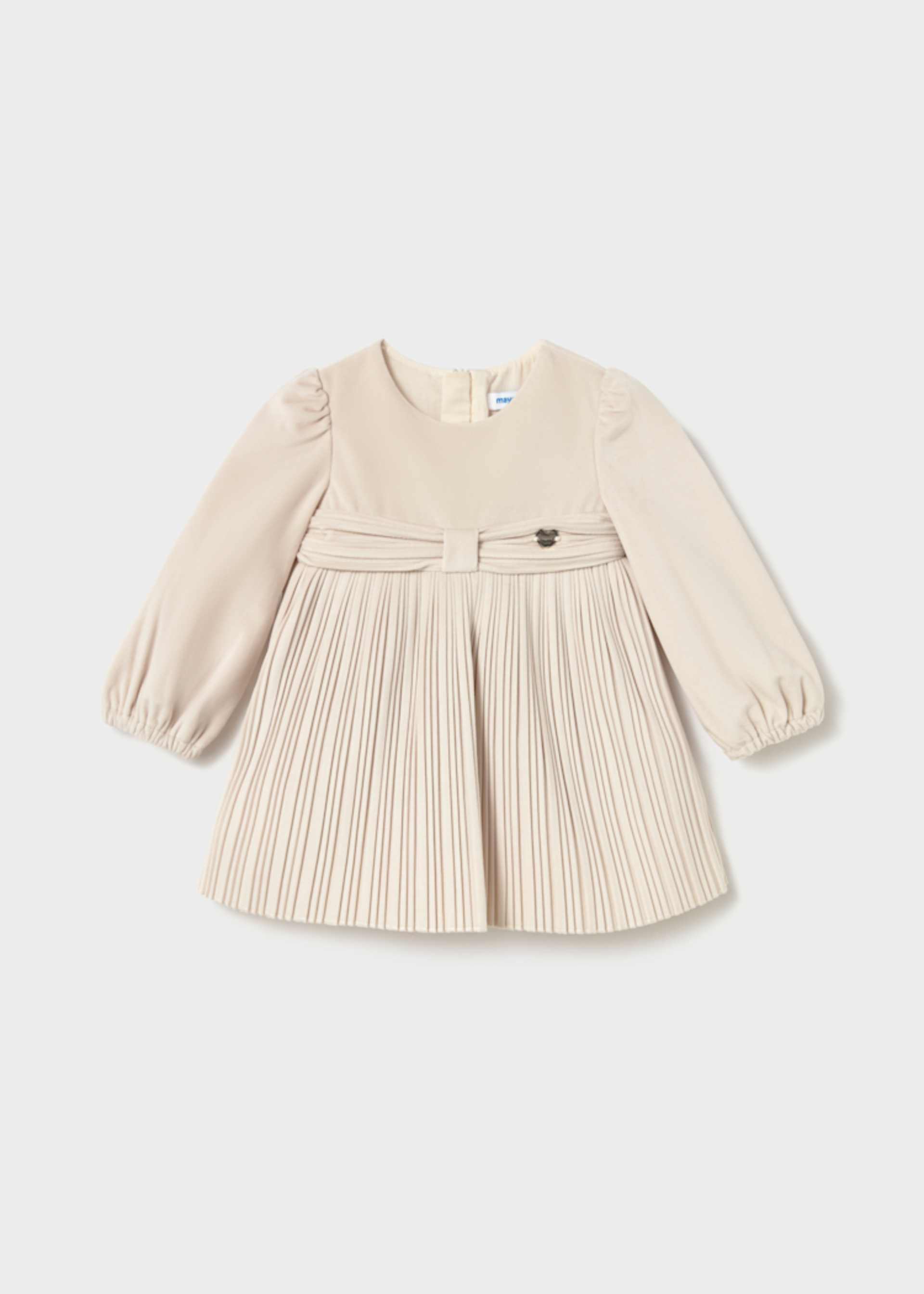 Samt-Kleid plissiert Baby