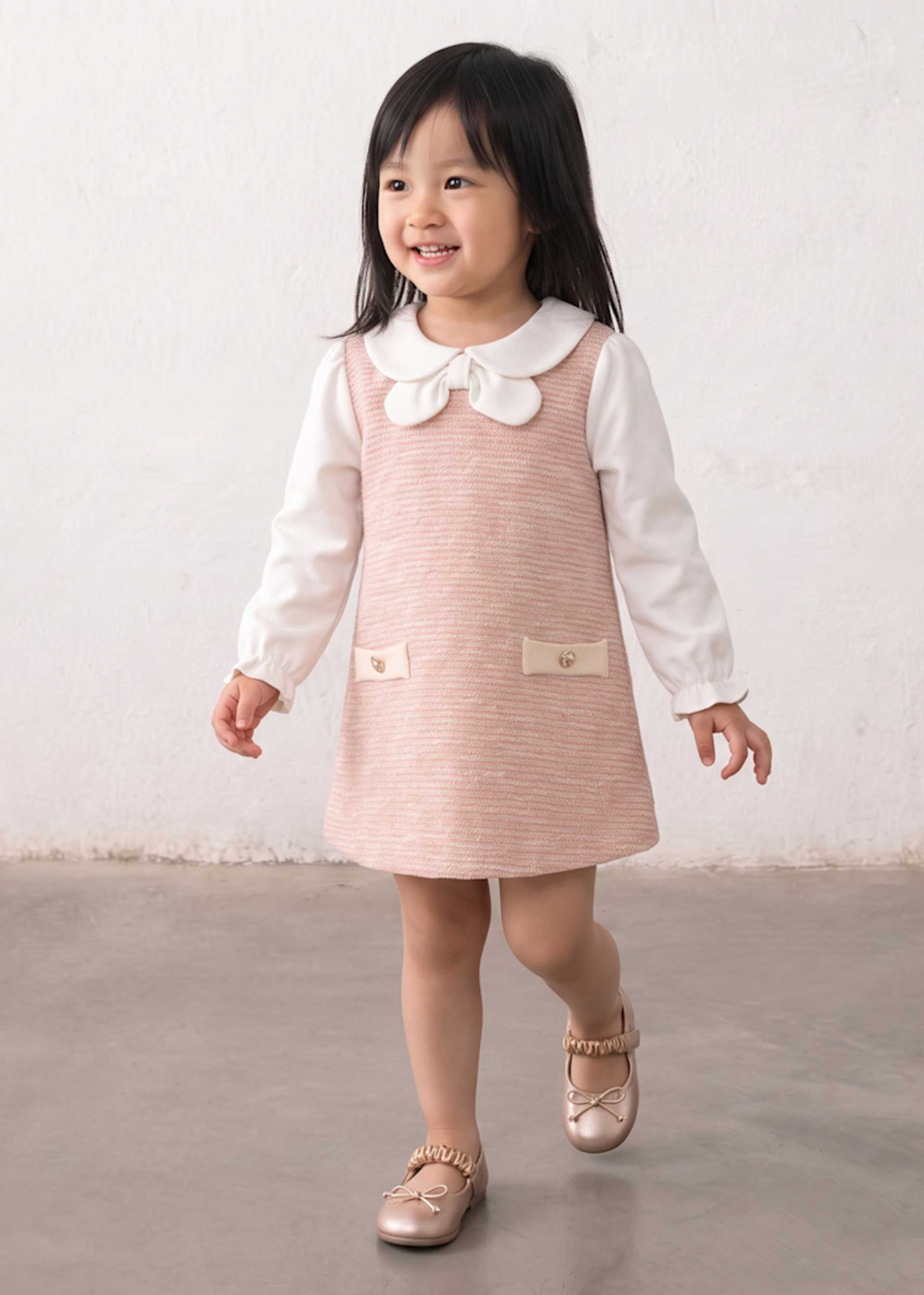 Vestido combinado bebé