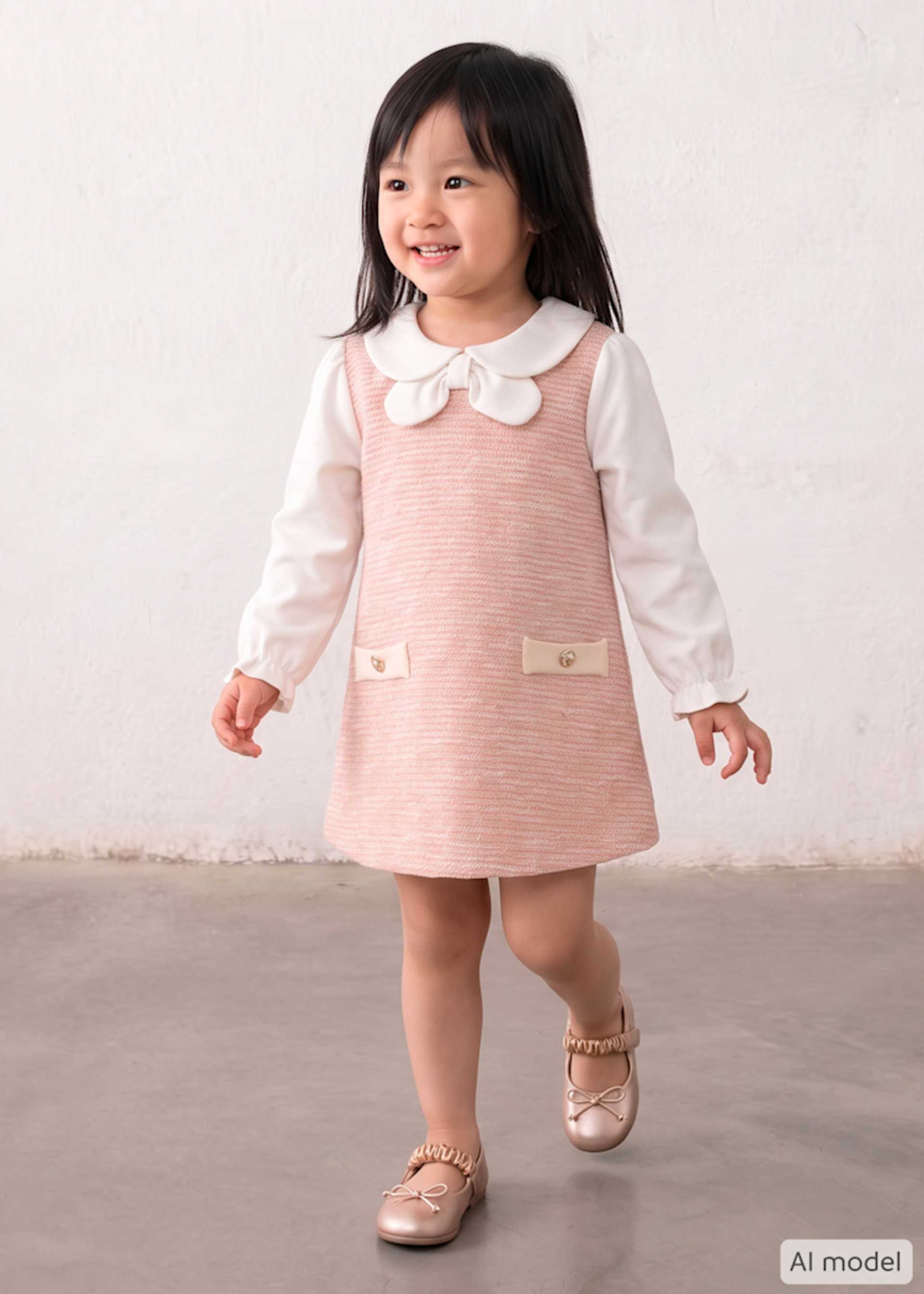 Vestido combinado bebé