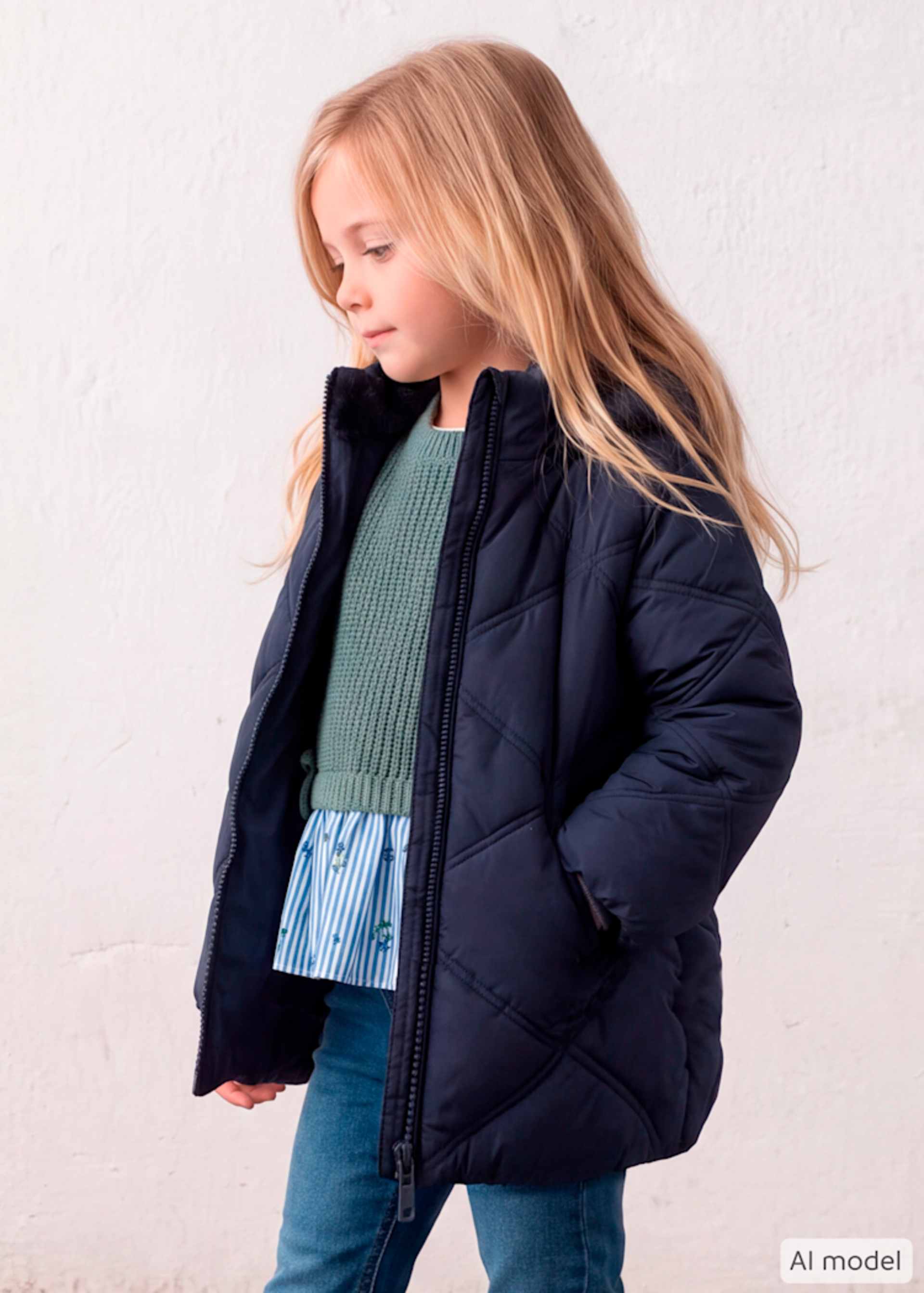 Giaccone basico bambina