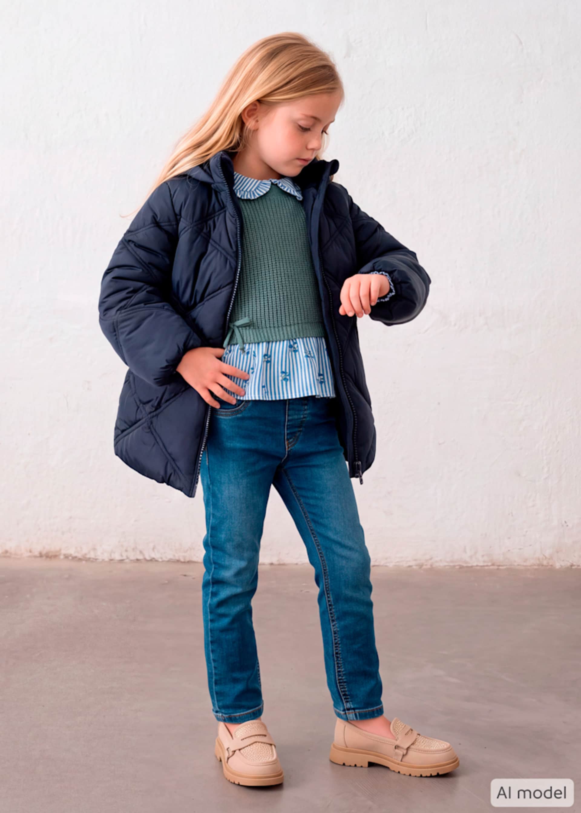 Giaccone basico bambina