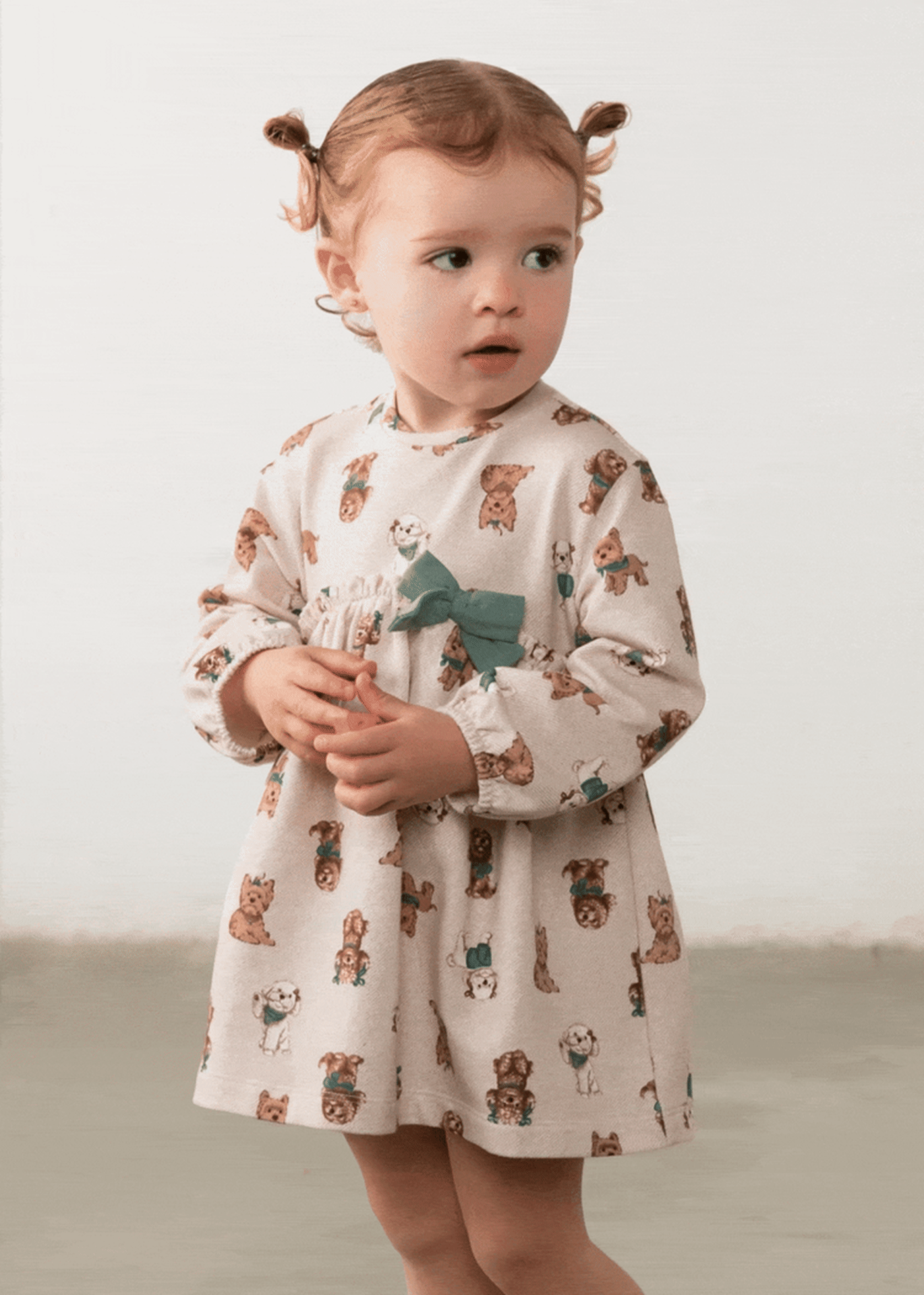 Baby printed bow dress