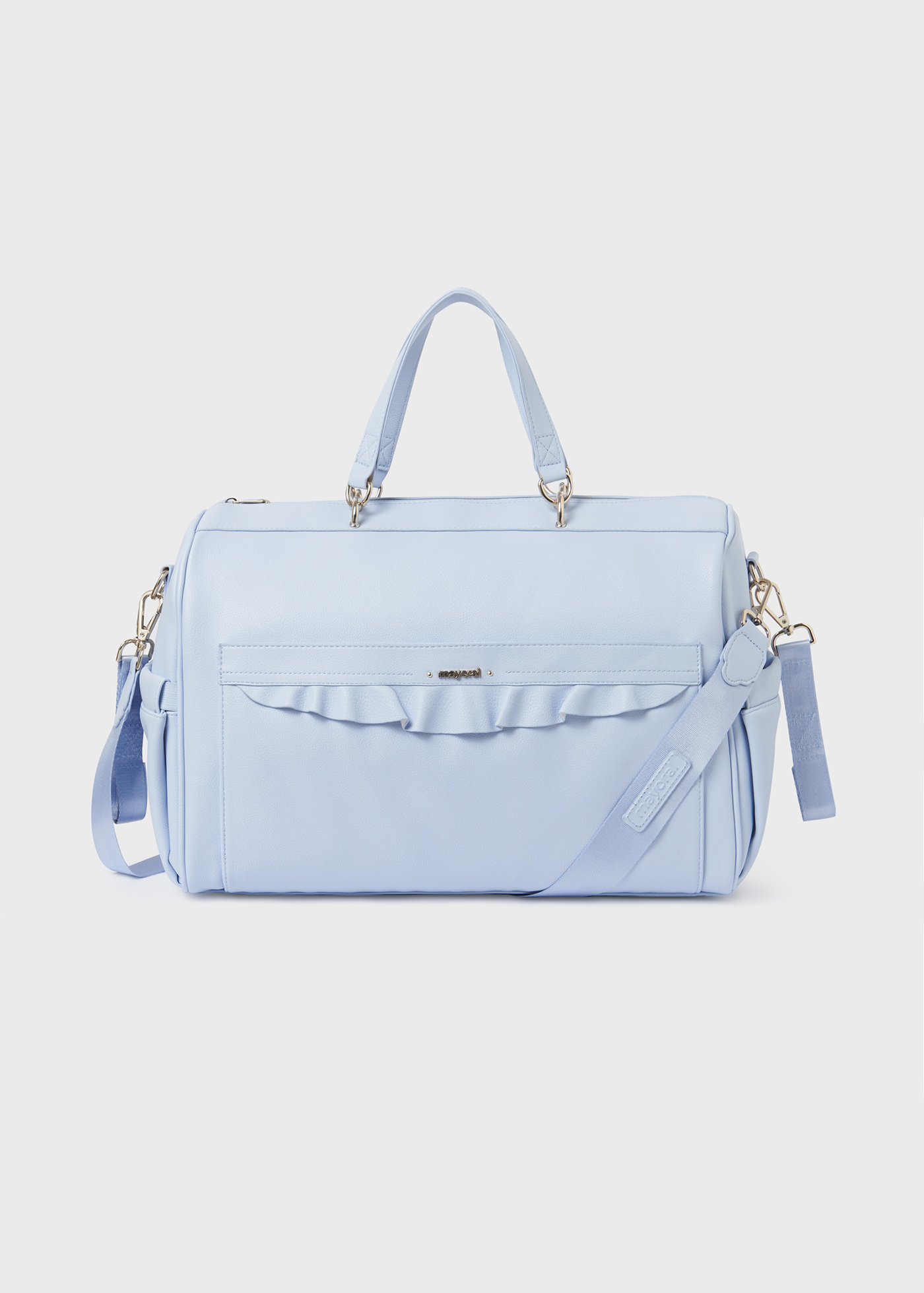 ◎COSYOI◎ FLOWER PADDED BAG ( BABY BLUE ) Ruffled Diaper Bag Baby blue | Mayoral ®