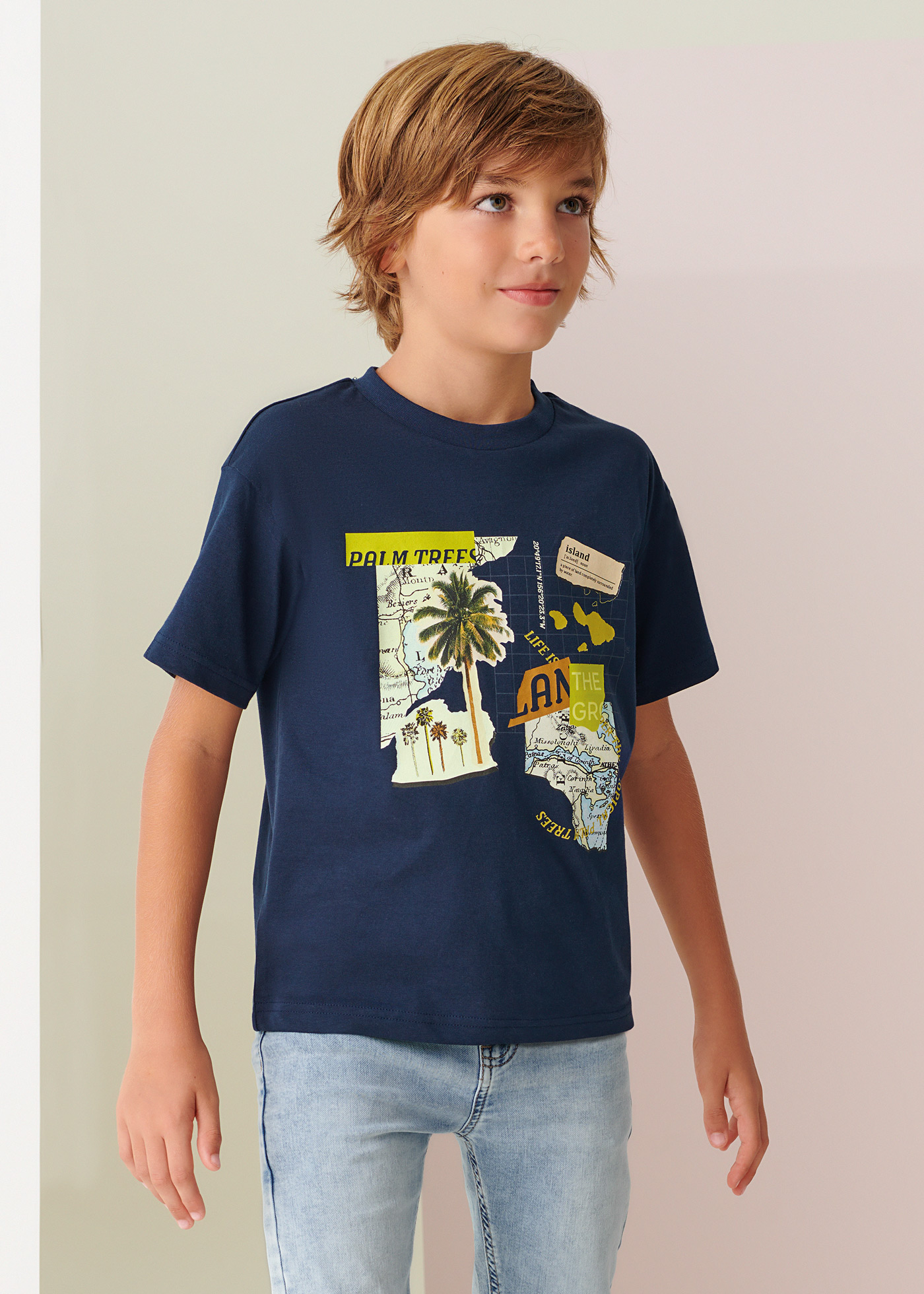 Boys Printed Cotton T-Shirt