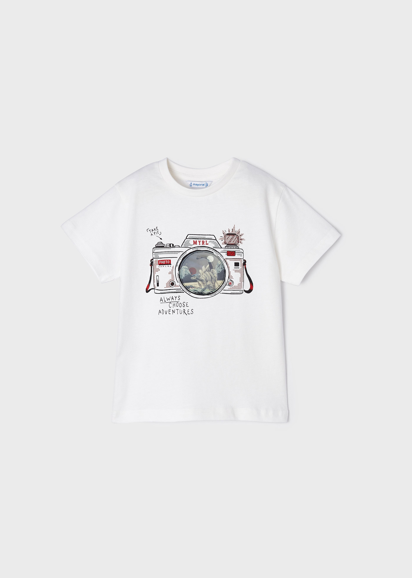 Camiseta manga corta bebe niño MAYORAL cocodrilo 1022