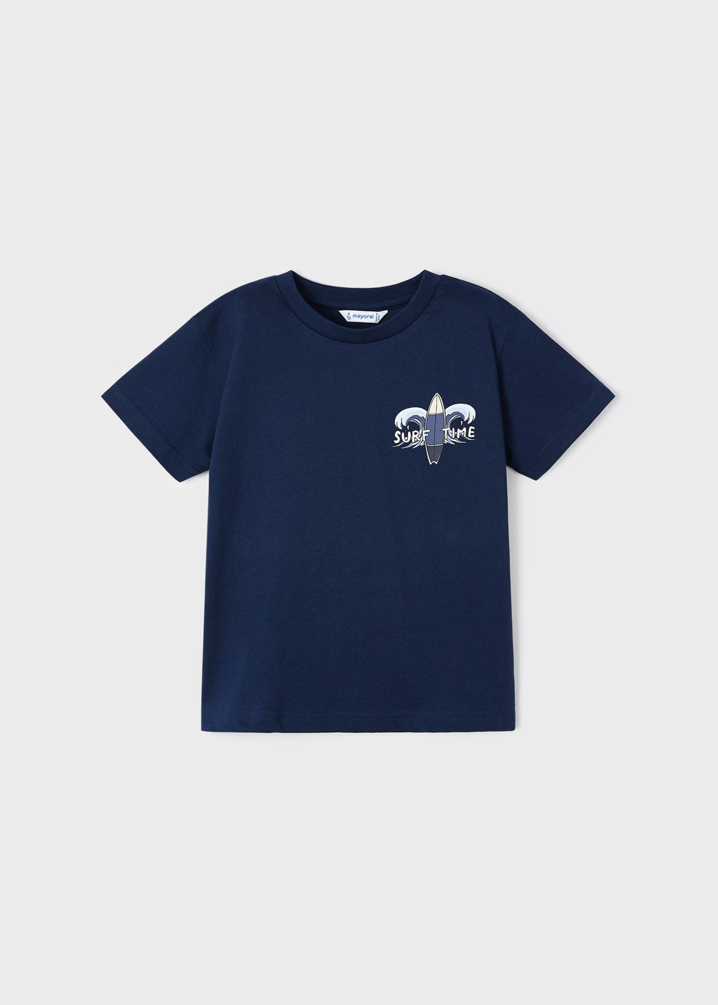 Boys Blue Cotton Printed T shirt