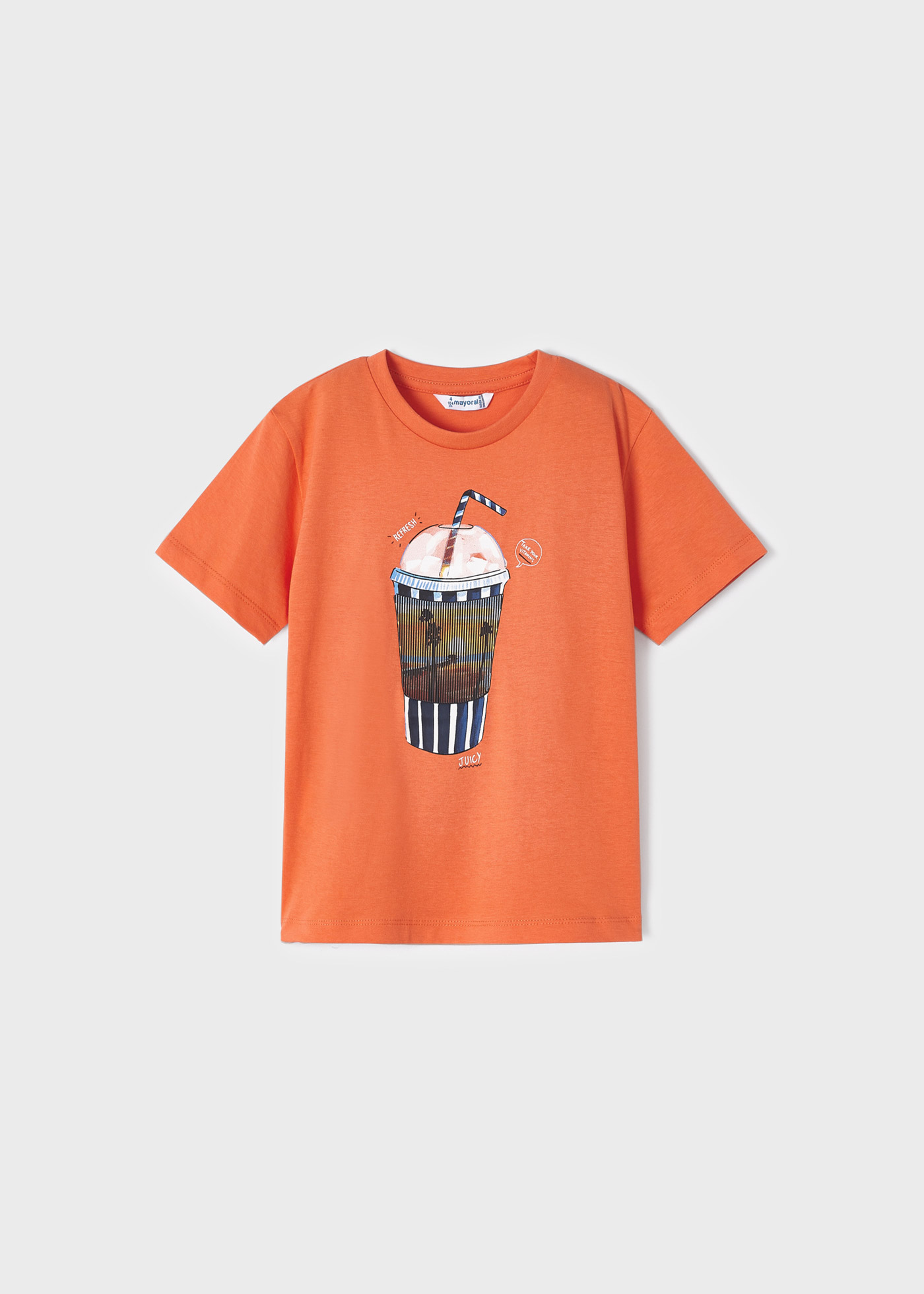 Playera con motivo interactivo de algod?�n sostenible para ni?�o | Mayoral