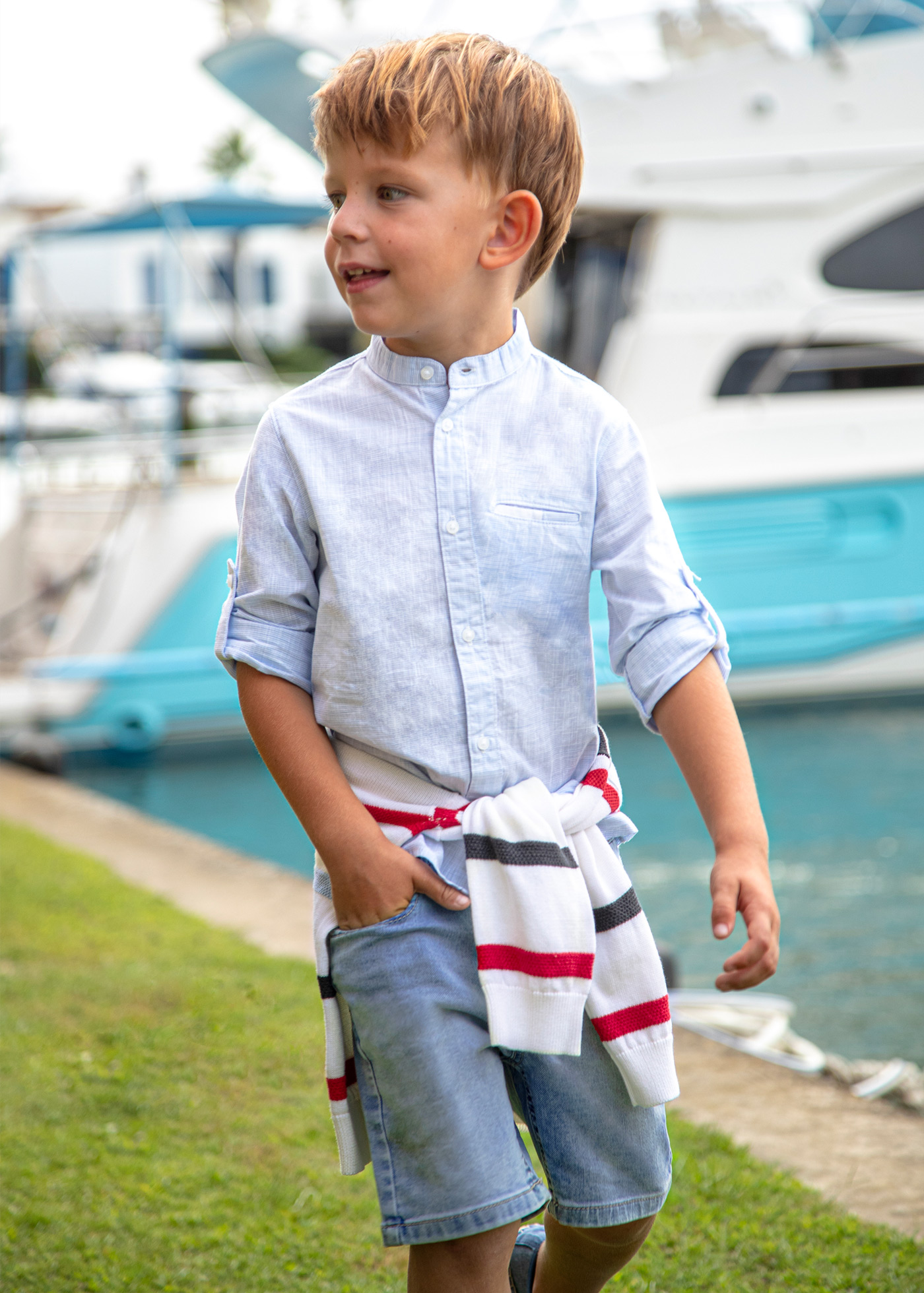 Sustainable Cotton Denim Shorts Boy | Mayoral