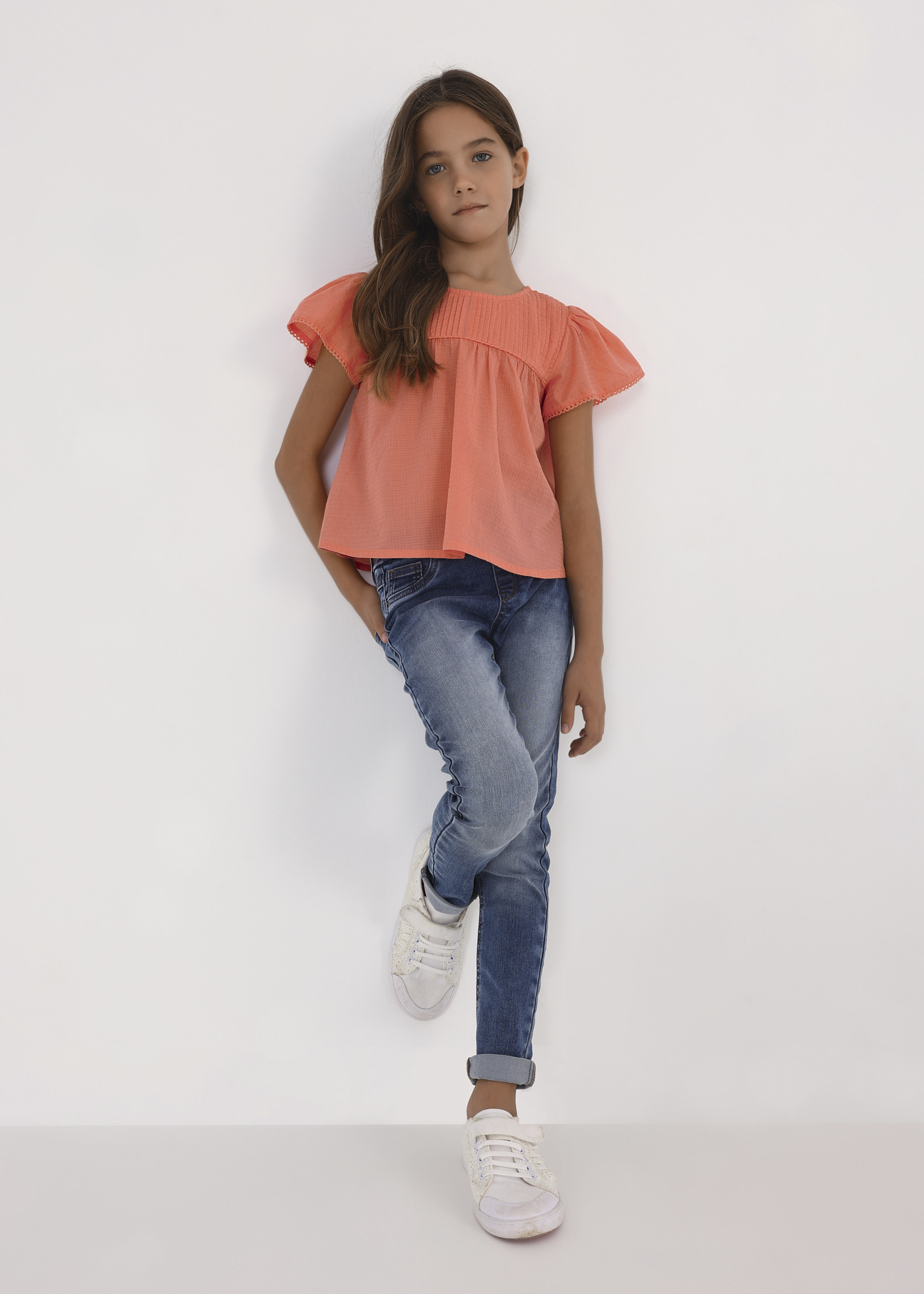 Jean Super Skinny Cherokee Pour Fille Taille 10 - 2 Pièces Avec Haut Zèbre à Paillettes