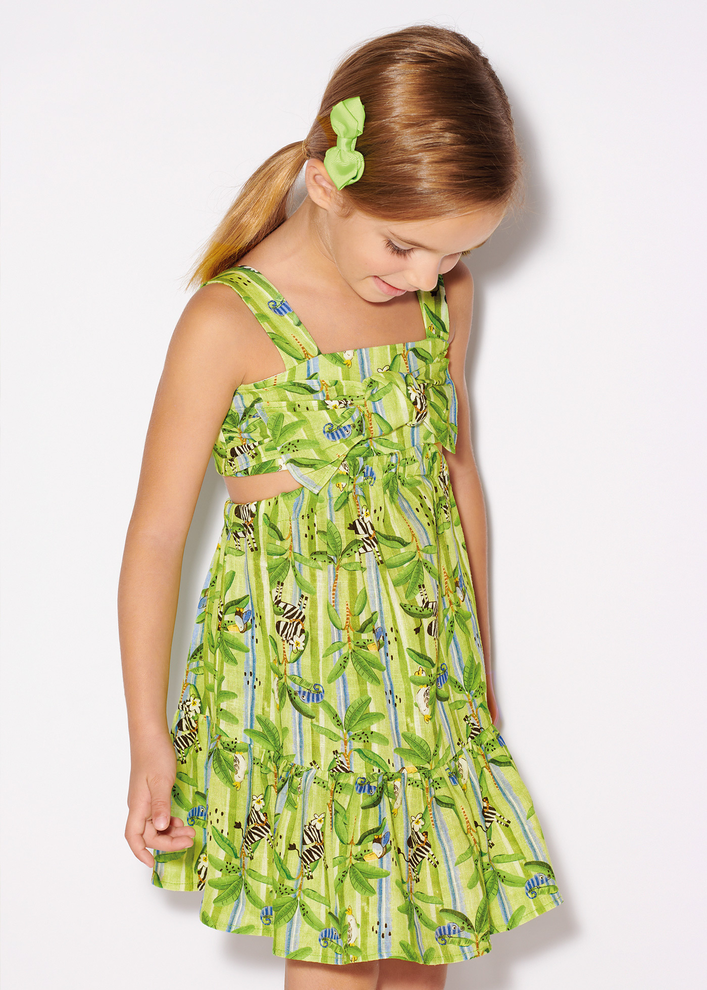 Robe imprimée en coton pour fille | Mayoral