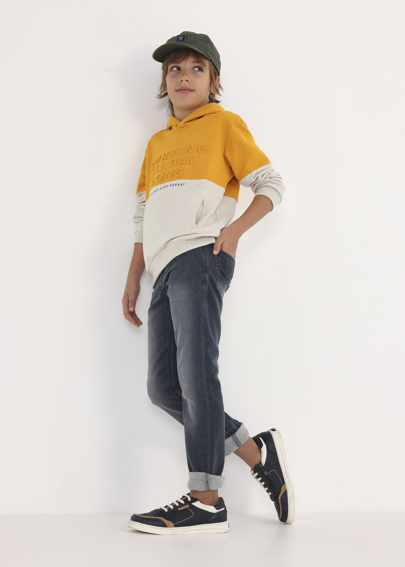 Sustainable Cotton Slim Fit Pants Boy Mayoral   Sustainable Cotton Slim Fit Pants Boy Dark Grey XL 1 