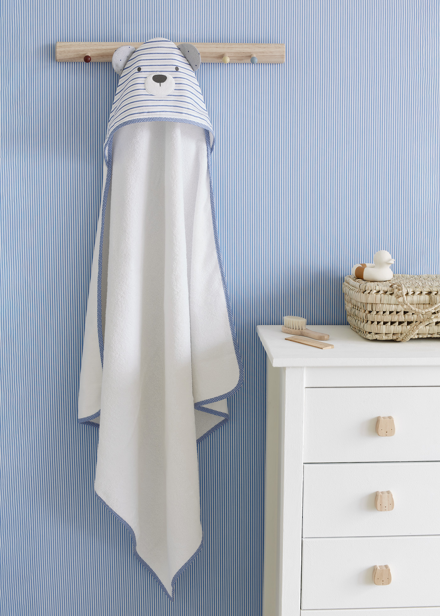 Asciugamano Con Cappuccio Elefantino Per Neonati - Cotone 100% Extra Morbido 100x100 Cm - Foto 12