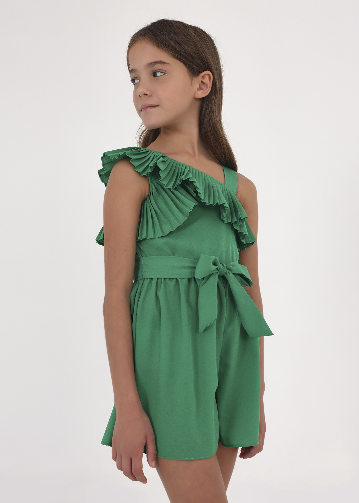 Robe enfant asymétrique guipure