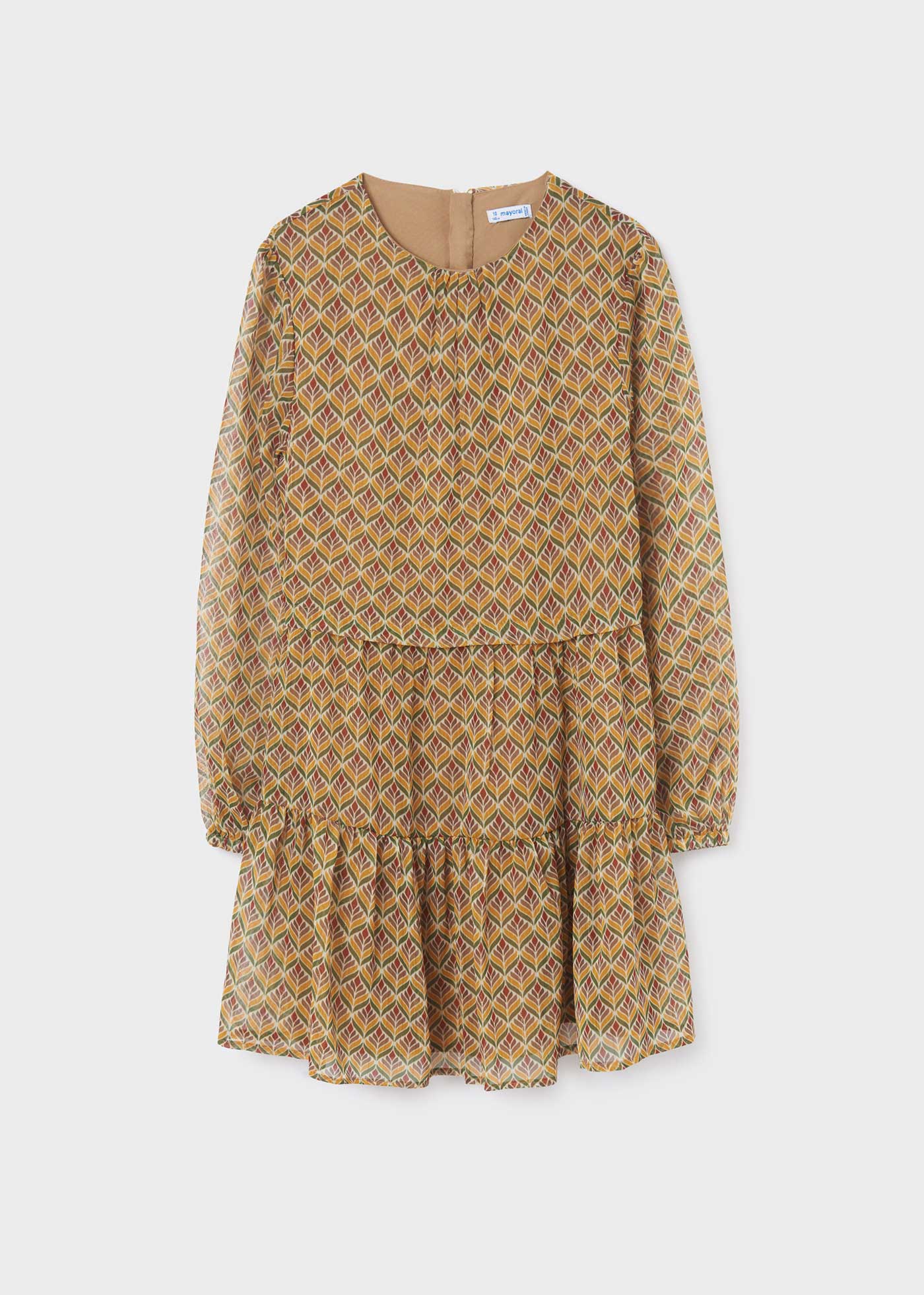 Vestido de gasa estampado