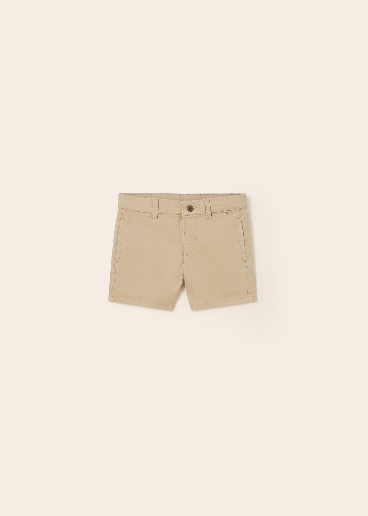 Babyhug Knit Knee Length Solid Shorts - Charcoal