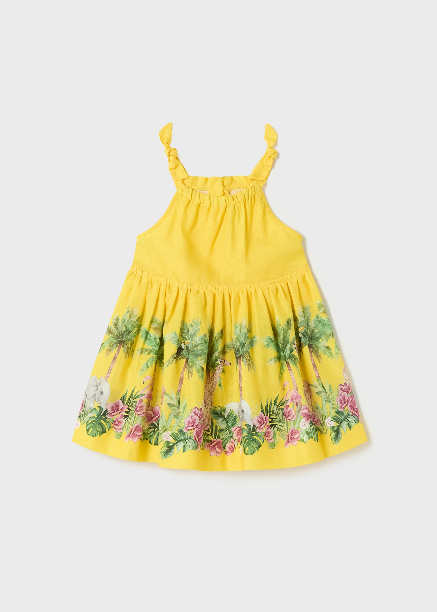 Abito In Lino Mayoral Per Bambine E Ragazze – Collezione Primavera-estate, Codice 25-03910-031