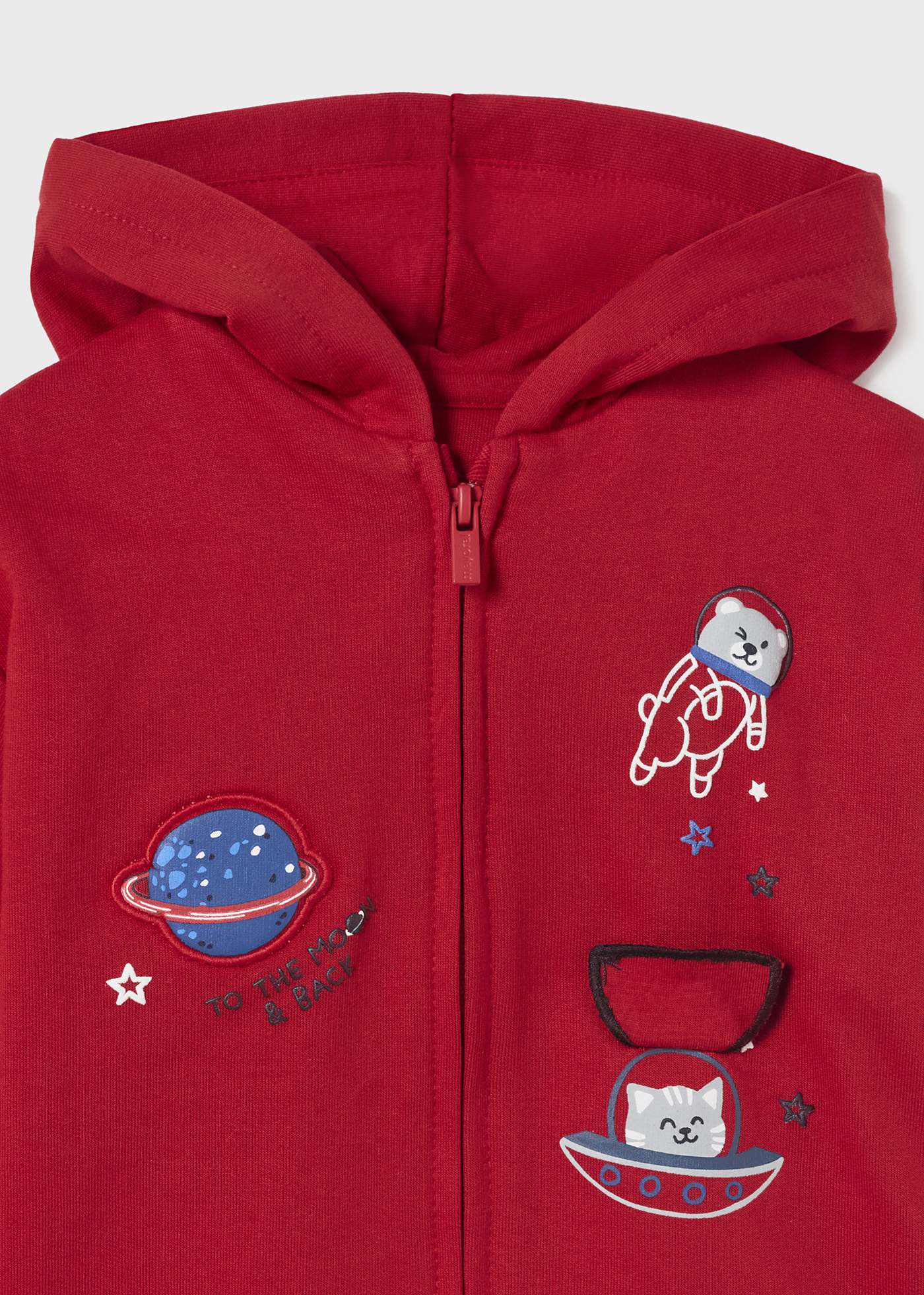 Baby red best sale zip up hoodie