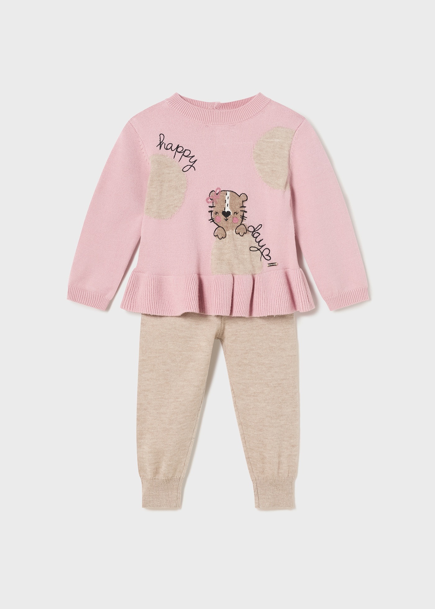 Baby Knitted Color Mixture Lovely 2 Pieces Set