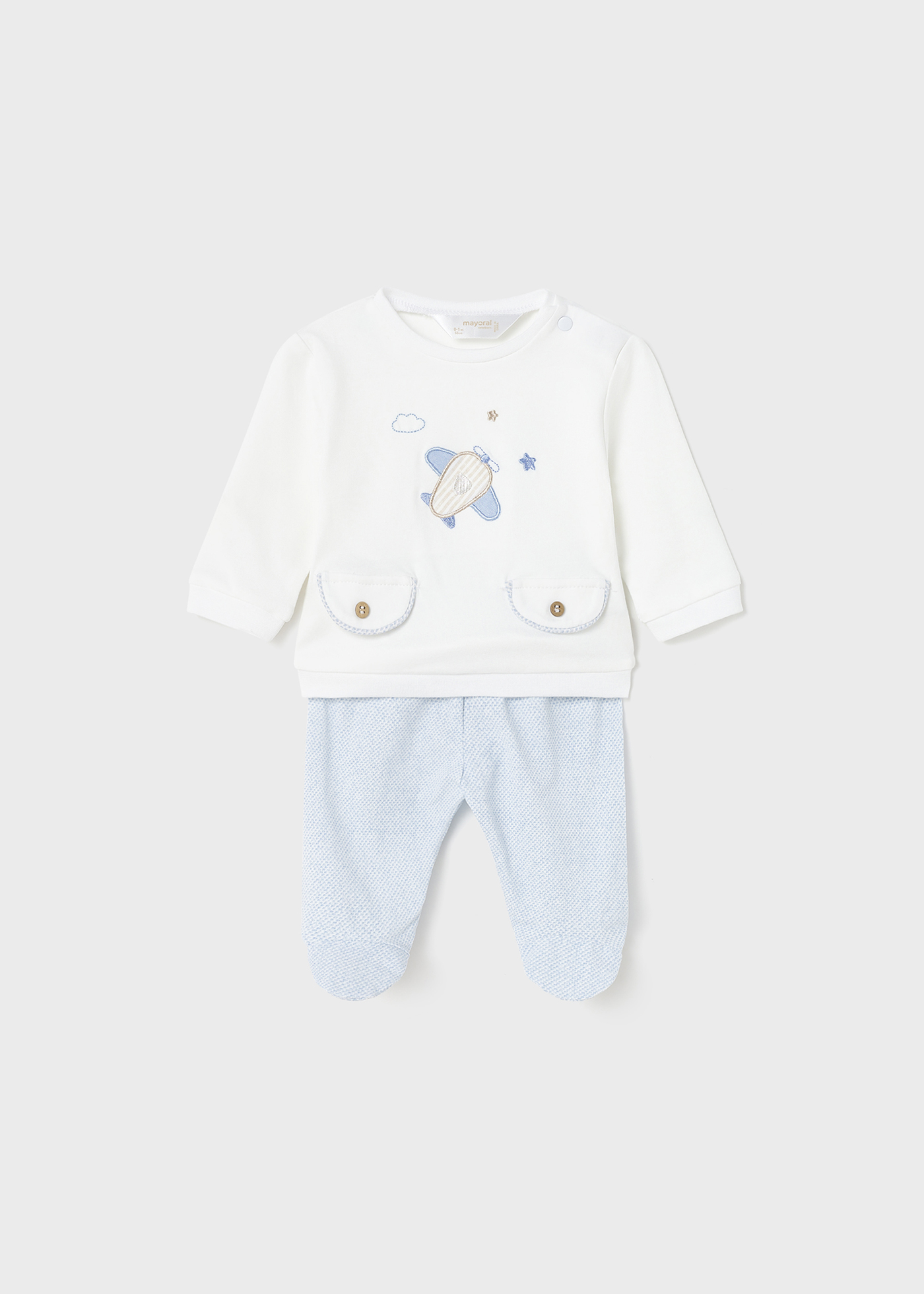 2-Piece Sustainable Cotton Matching Set Newborn | Mayoral