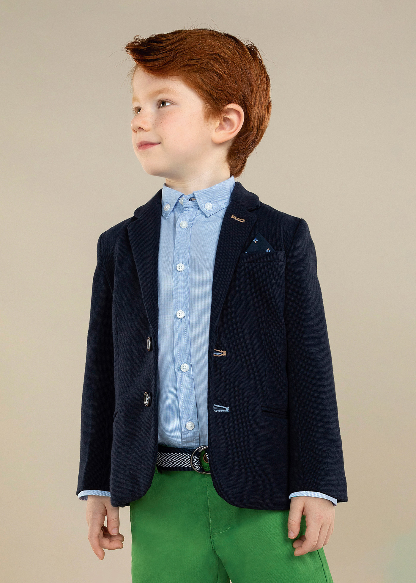 Chaqueta Niño Americana Azul R360877 - Tienda moda infantil online