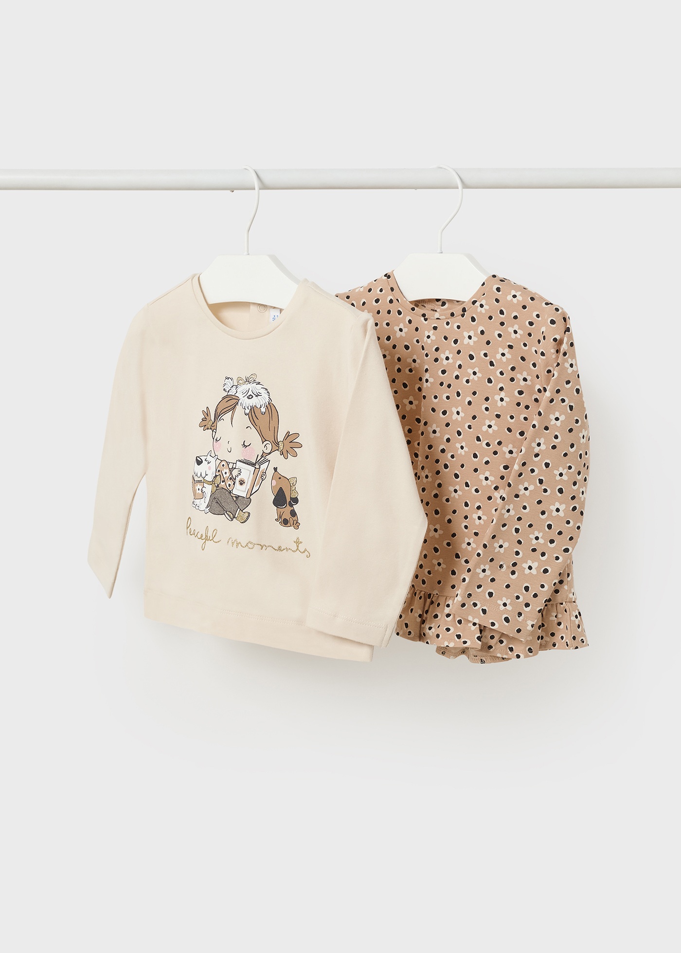 Maglietta A Maniche Lunghe Principessa Per Neonata - 100% Cotone, Taglie 0-3 Anni