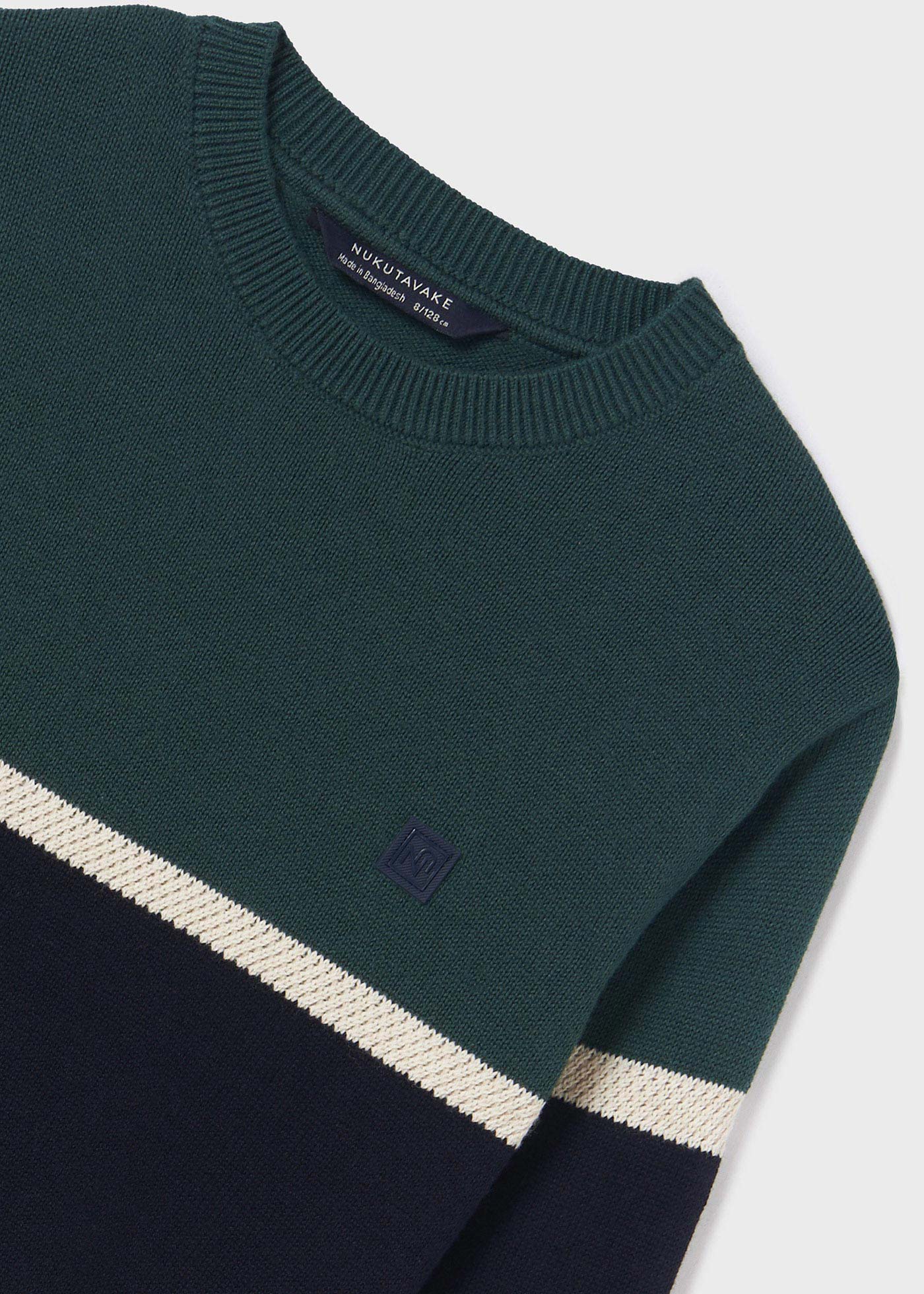 Colorblock crewneck knit sweater boy | Mayoral ®