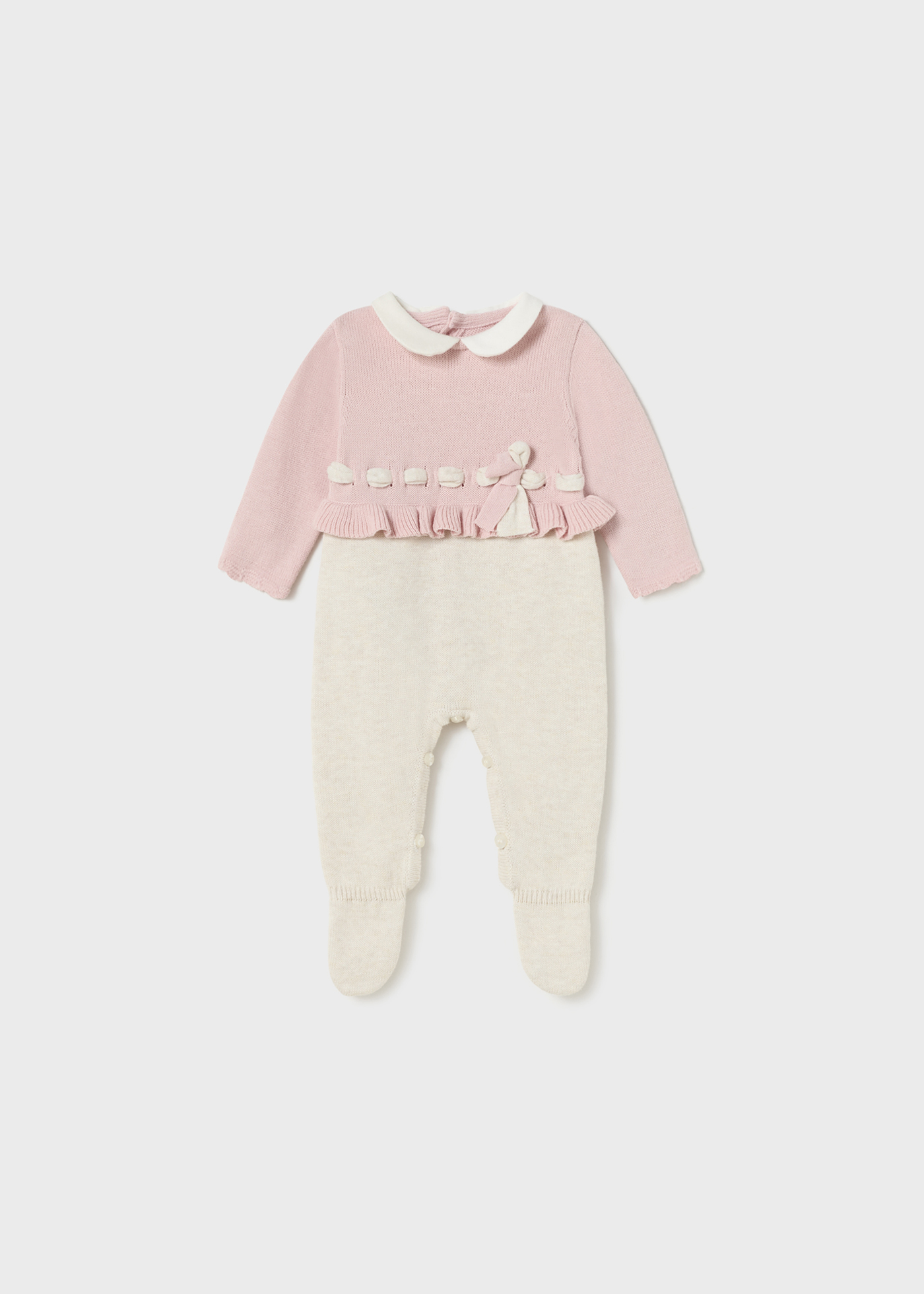 Footed knit one-piece Better Cotton newborn baby