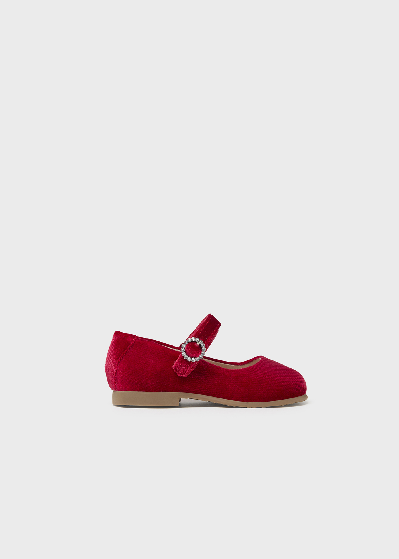 Velvet mary janes sustainable leather baby Mayoral